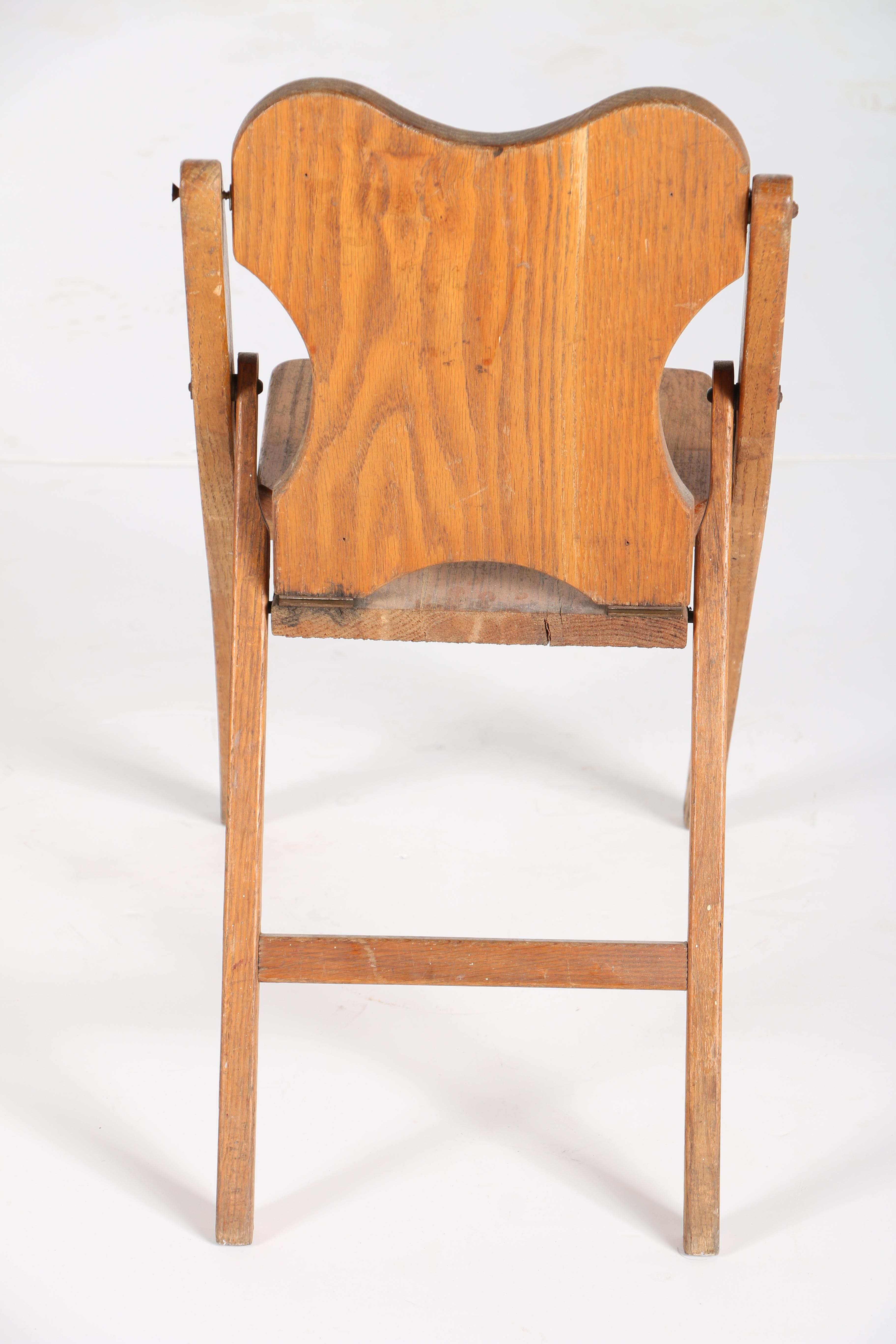 Mid 20th Century Wooden Folding Chair