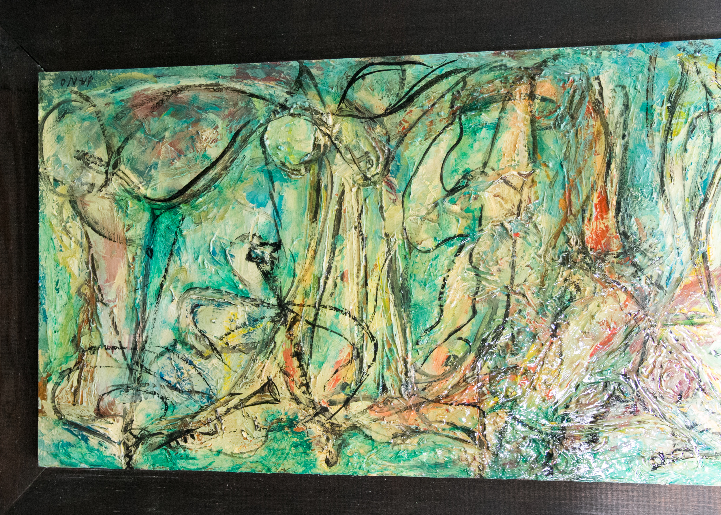 Jano Abstract Acrylic Painting on Board