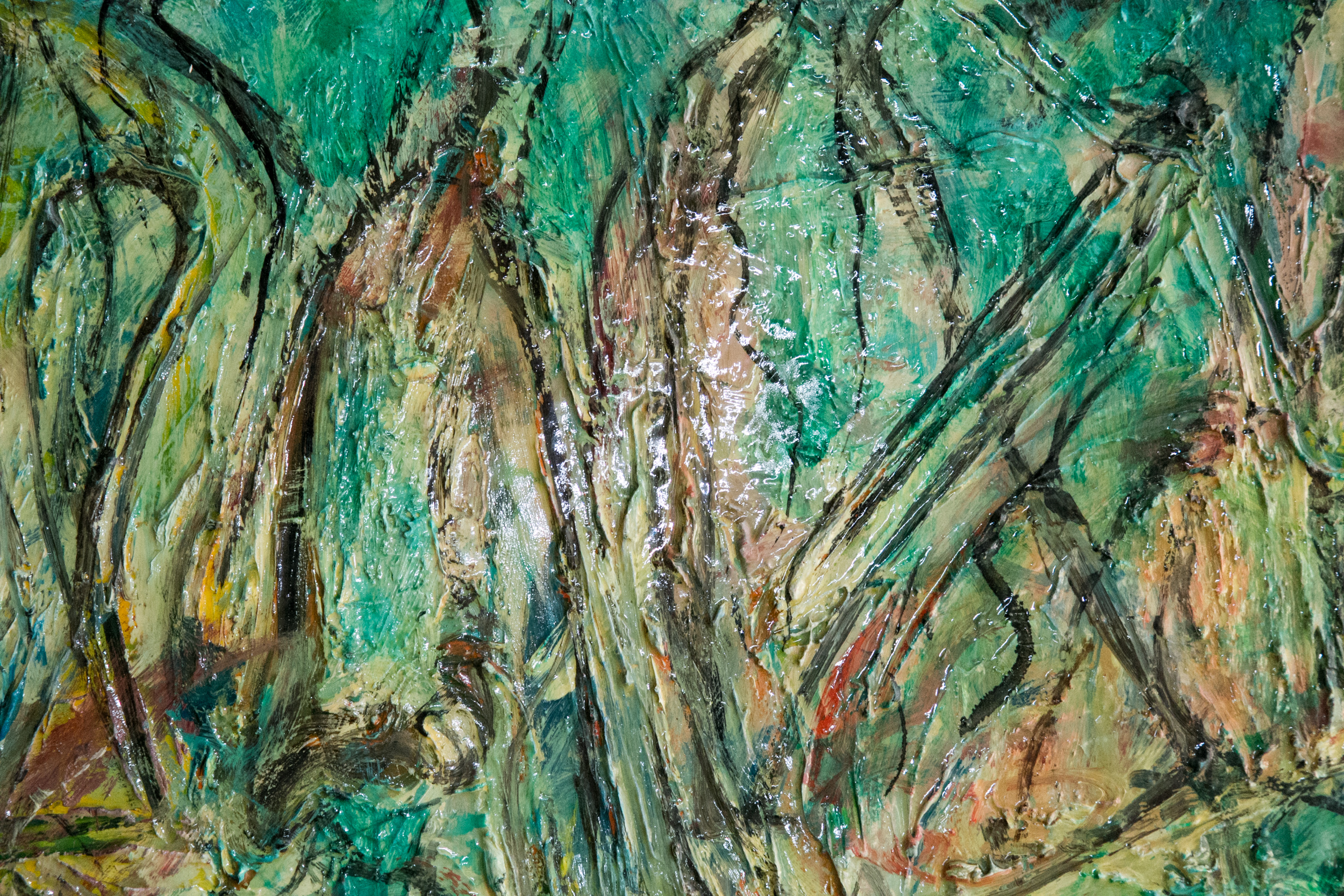 Jano Abstract Acrylic Painting on Board