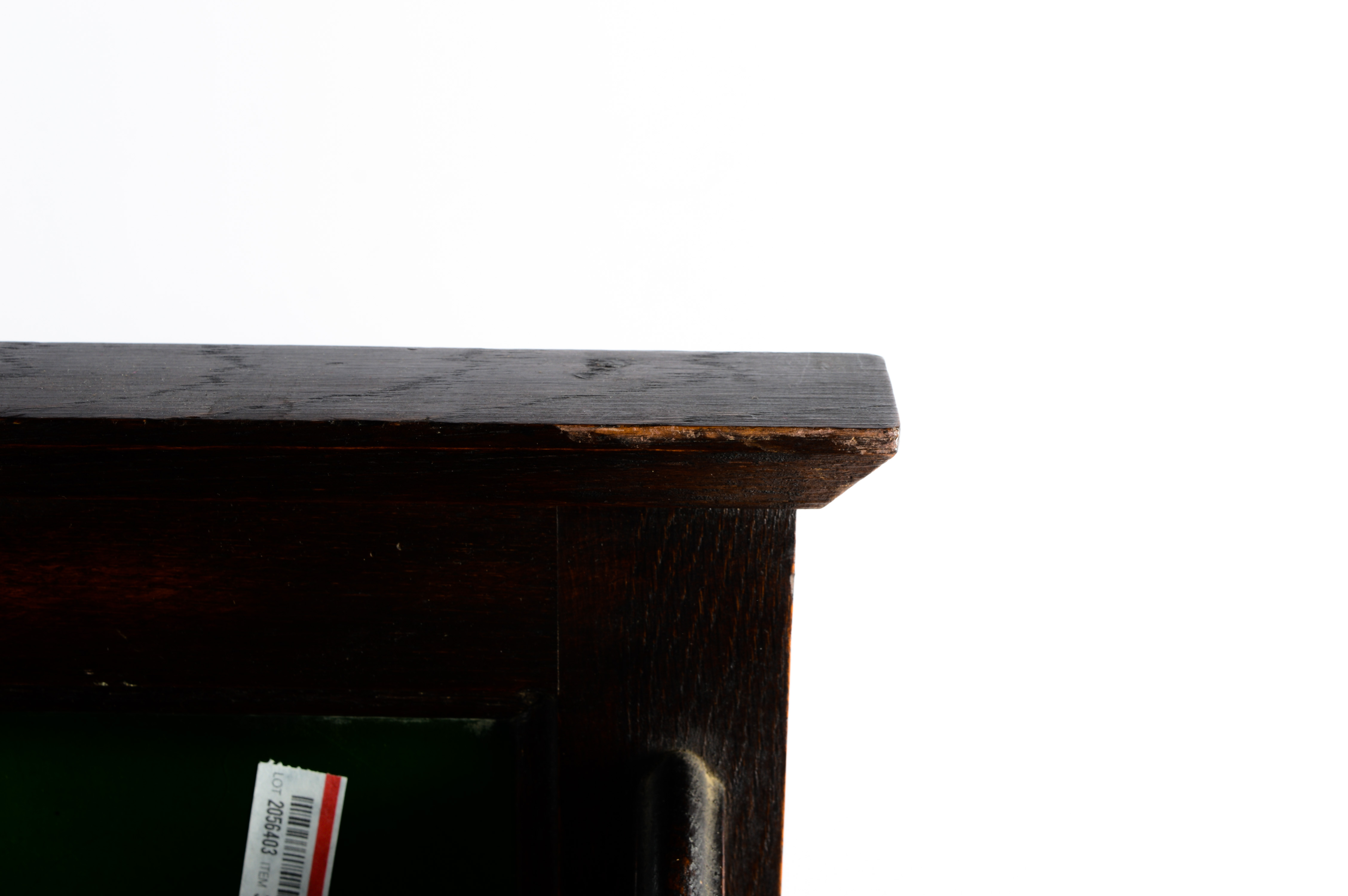 Antique English Oak and Marble Top Washstand