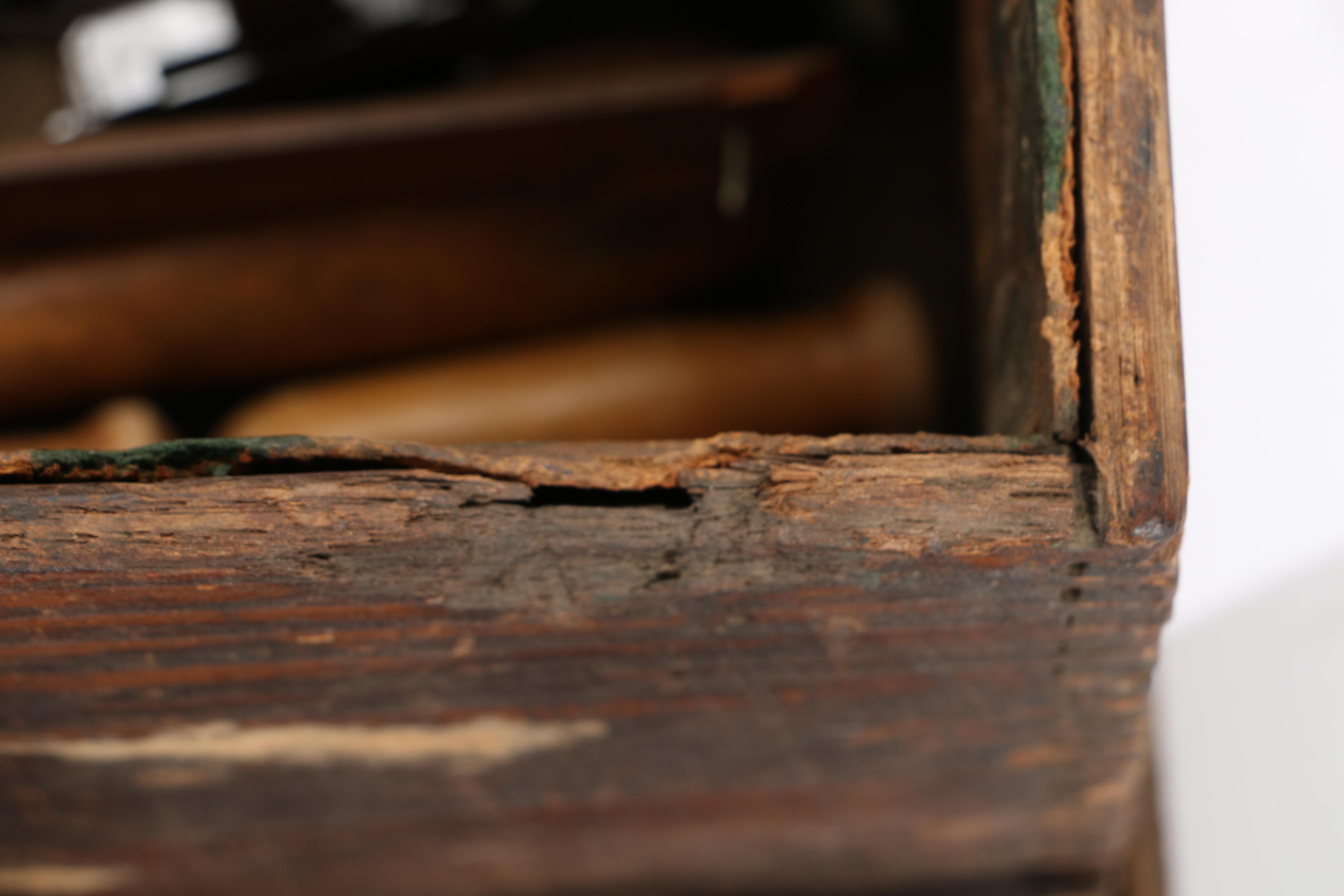 Wooden Box of Vintage Rasps and Files
