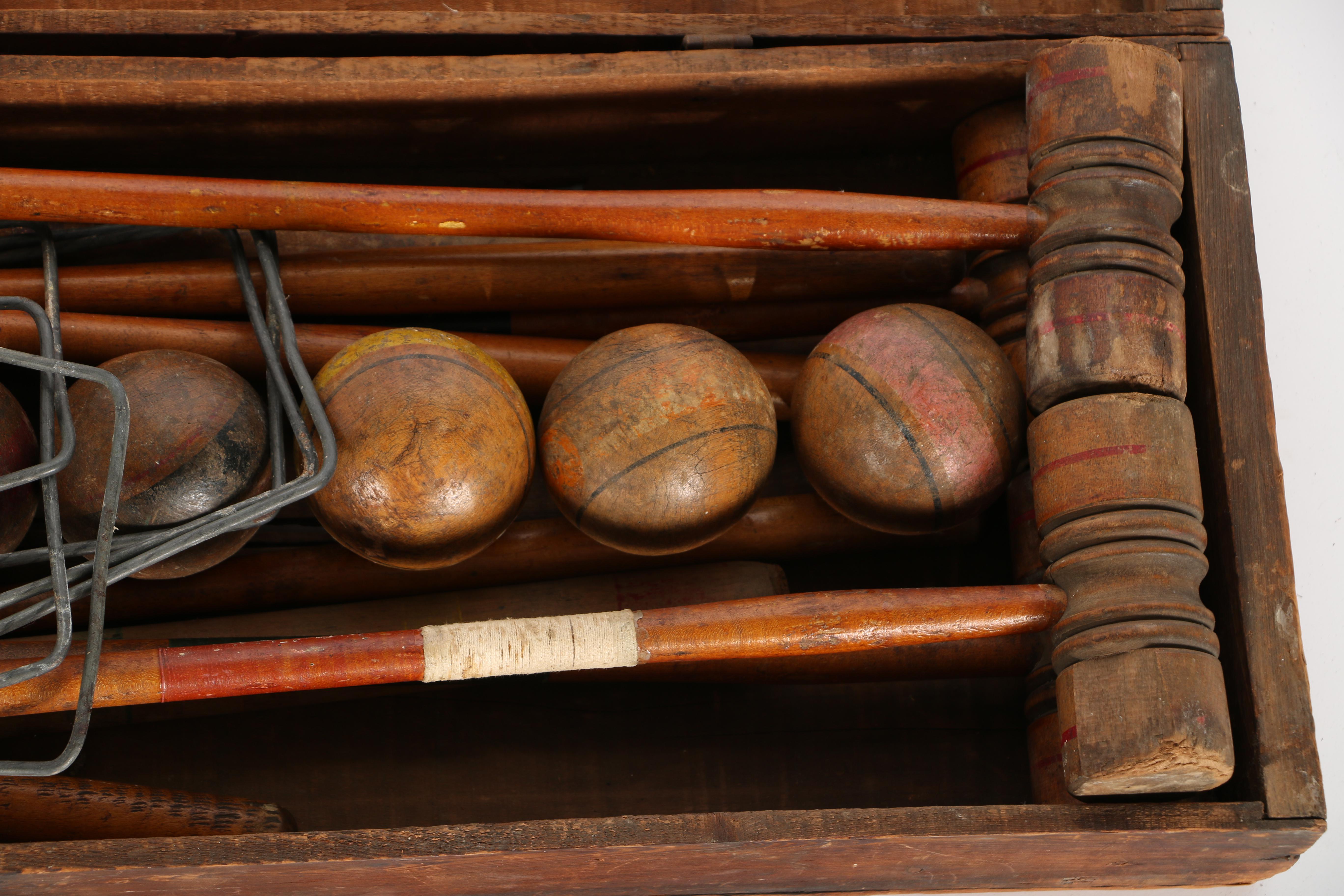 Vintage Croquet Game Set