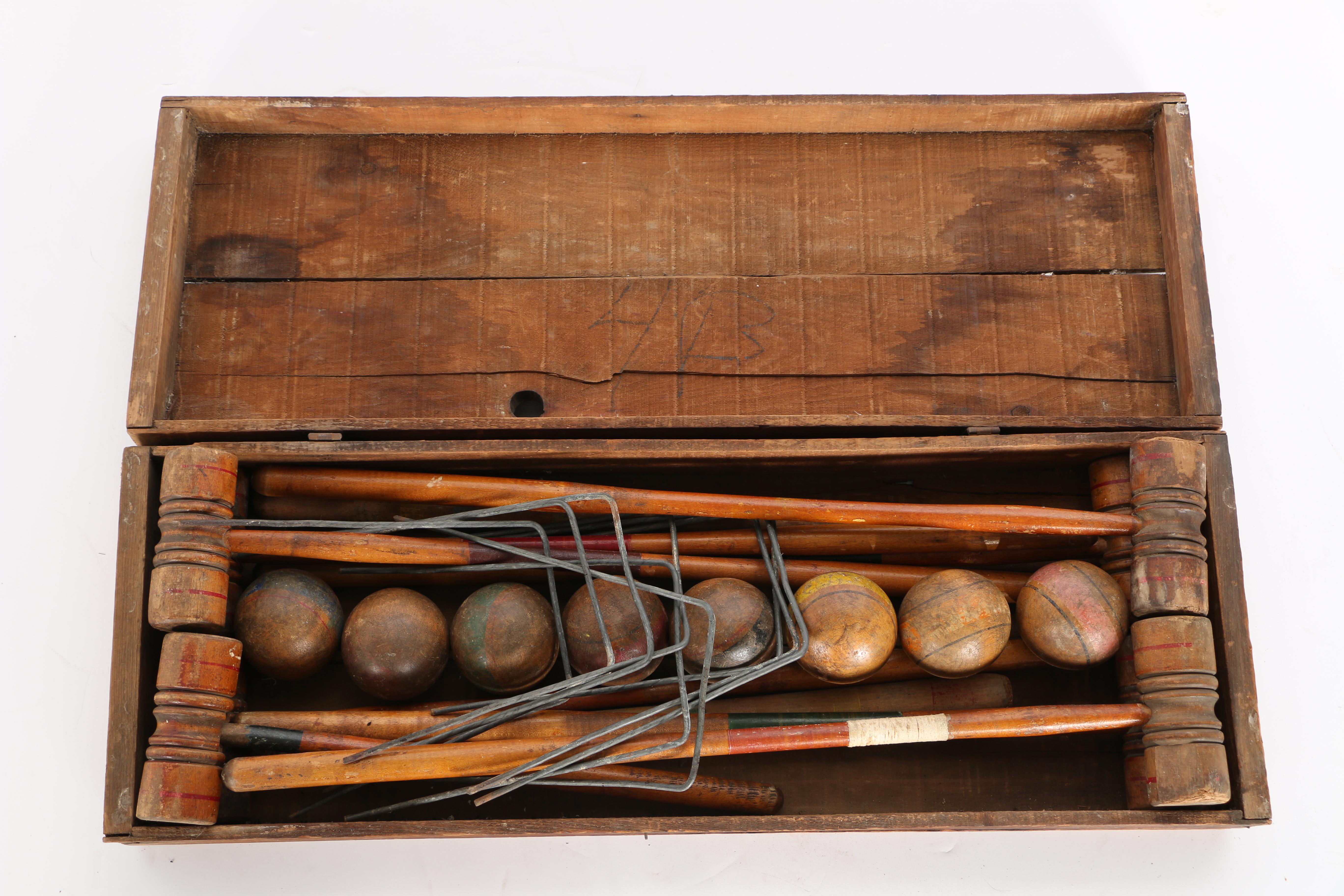 Vintage Croquet Game Set