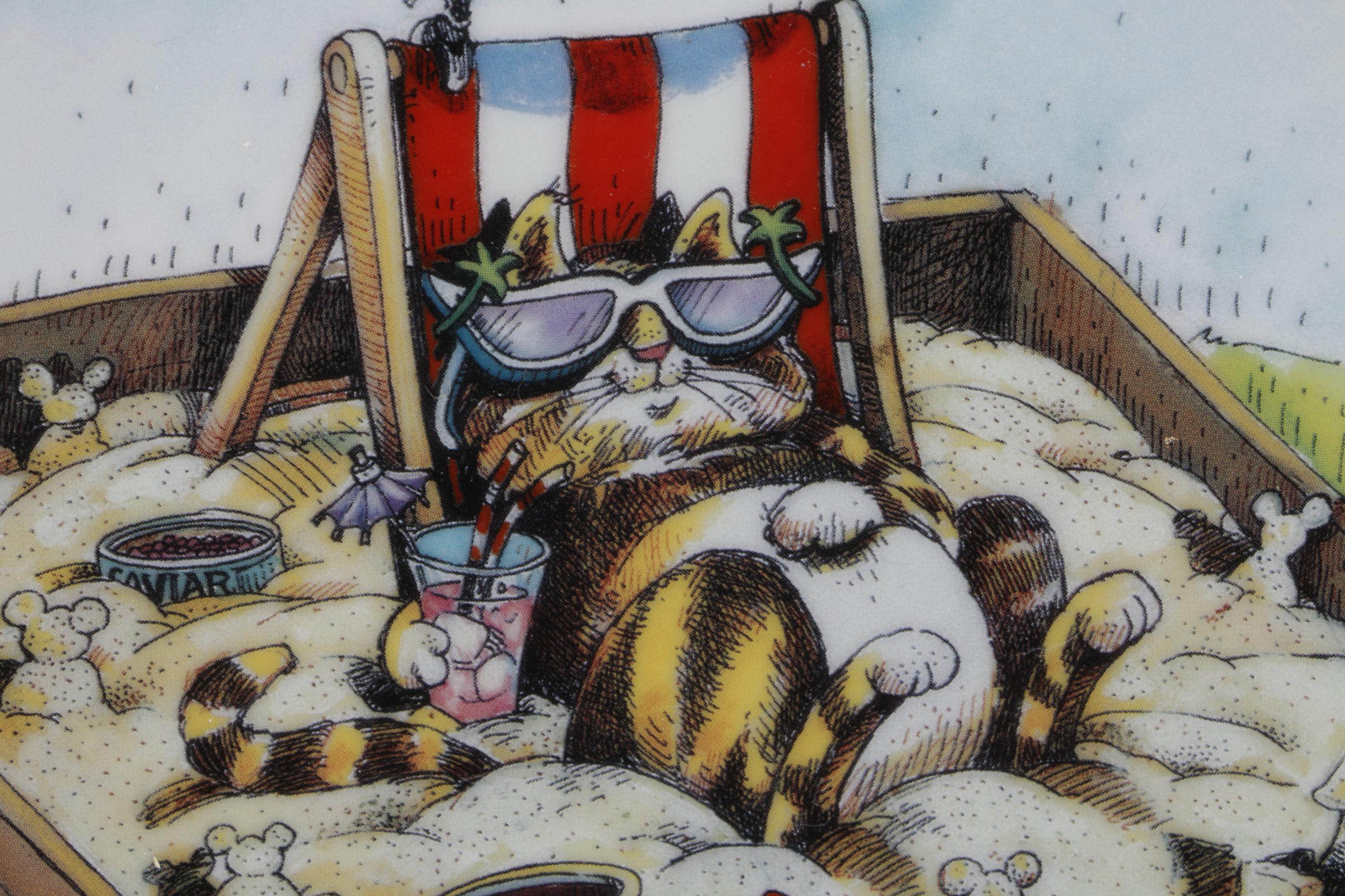 Gary Patterson Danbury Mint Comical Cats Porcelain Plates