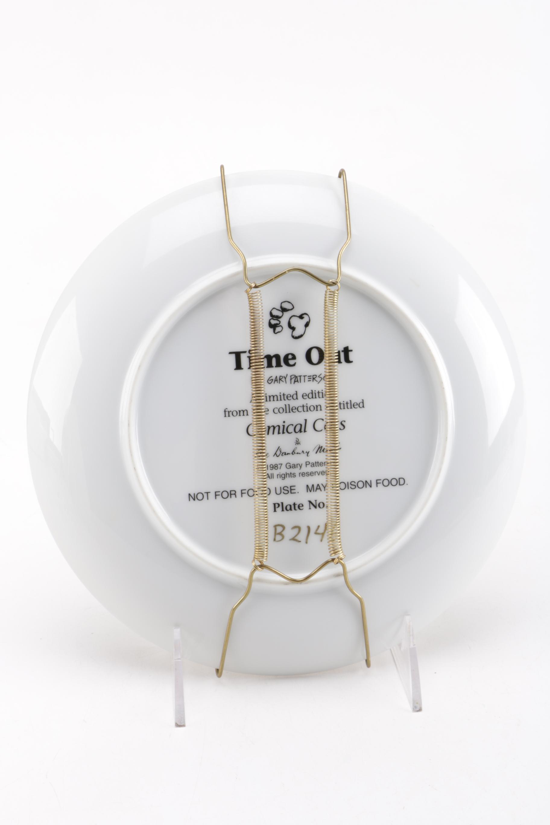 Gary Patterson Danbury Mint Comical Cats Porcelain Plates