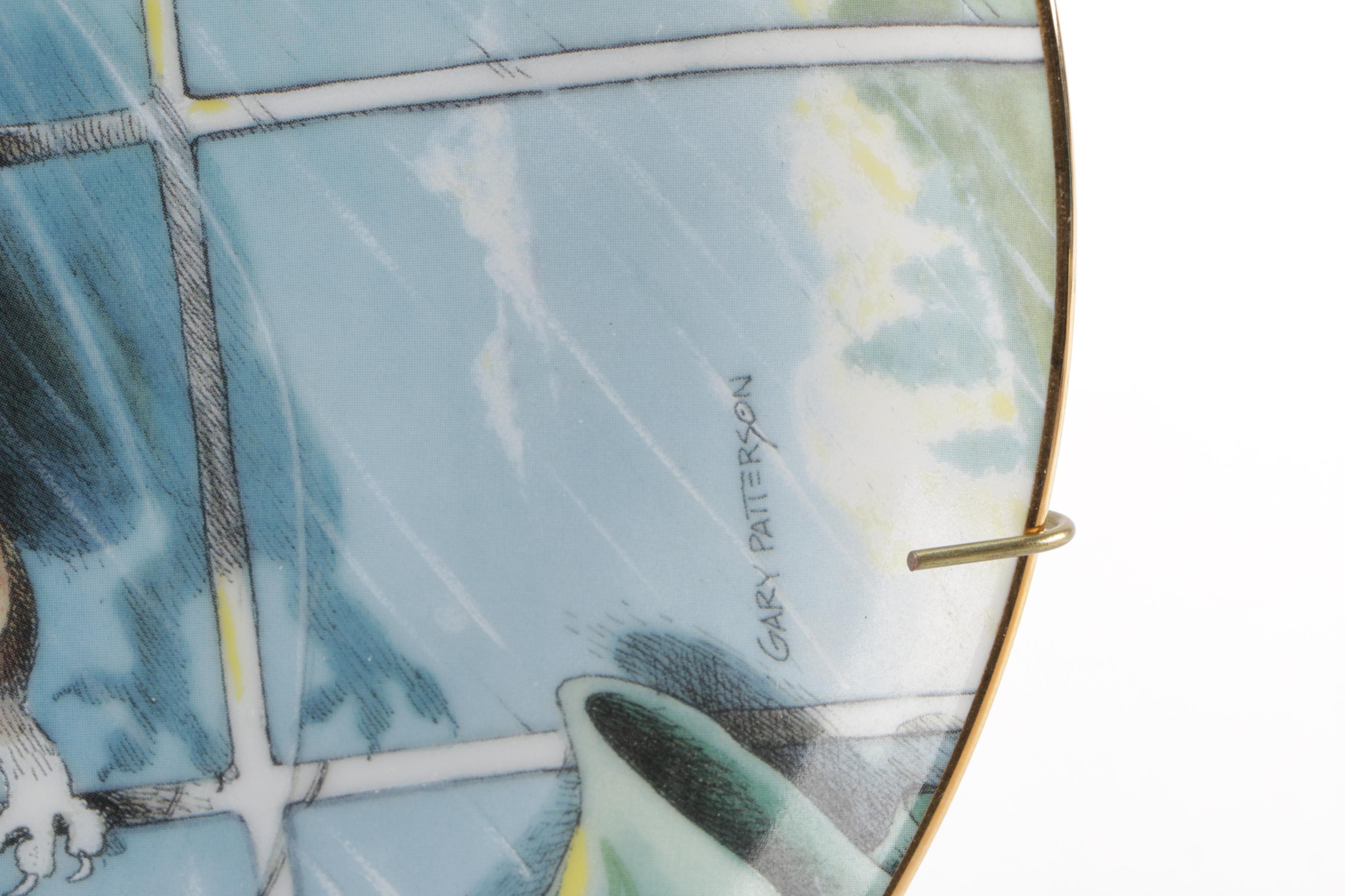 Gary Patterson Danbury Mint Comical Cats Porcelain Plates