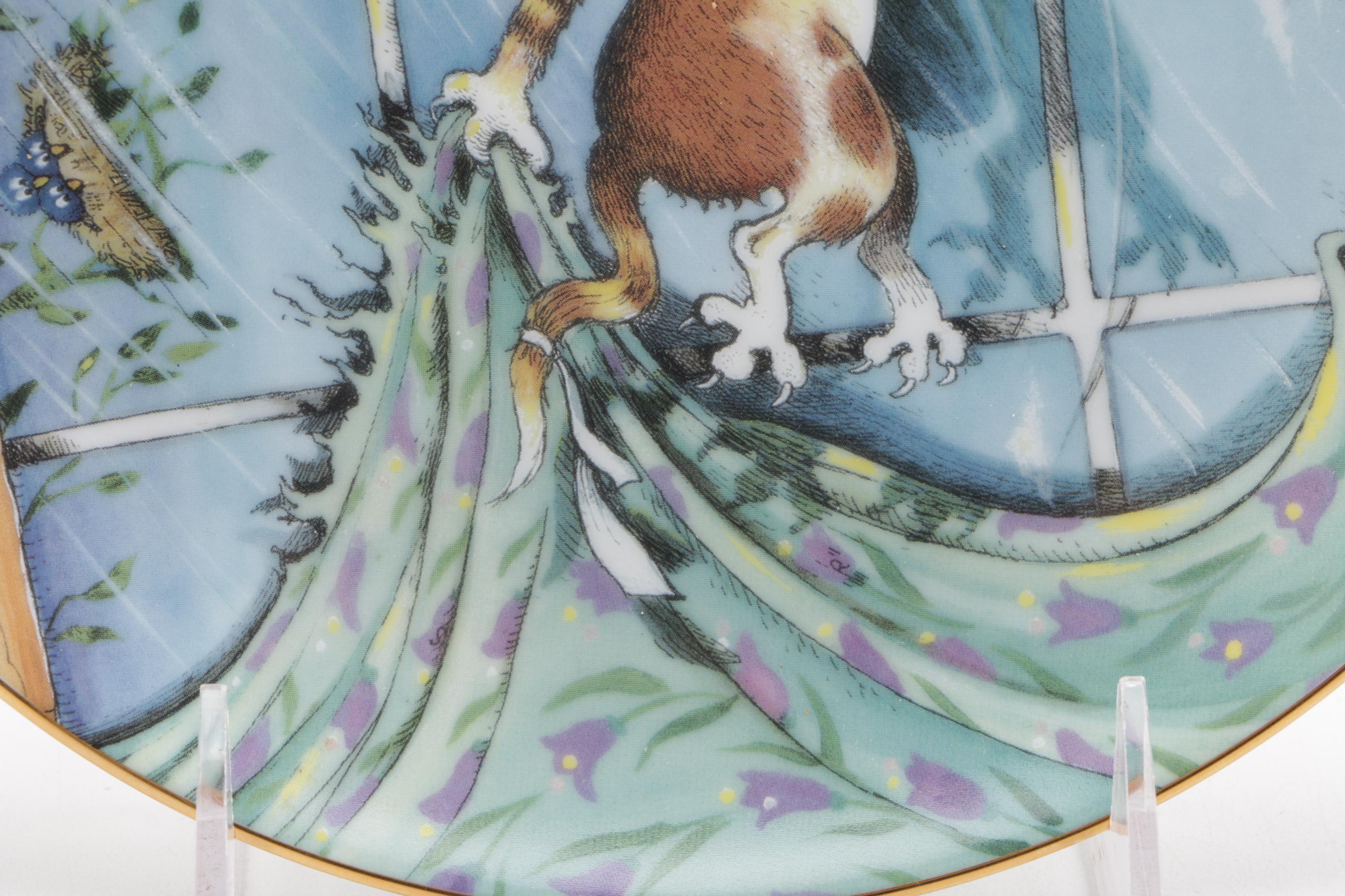 Gary Patterson Danbury Mint Comical Cats Porcelain Plates