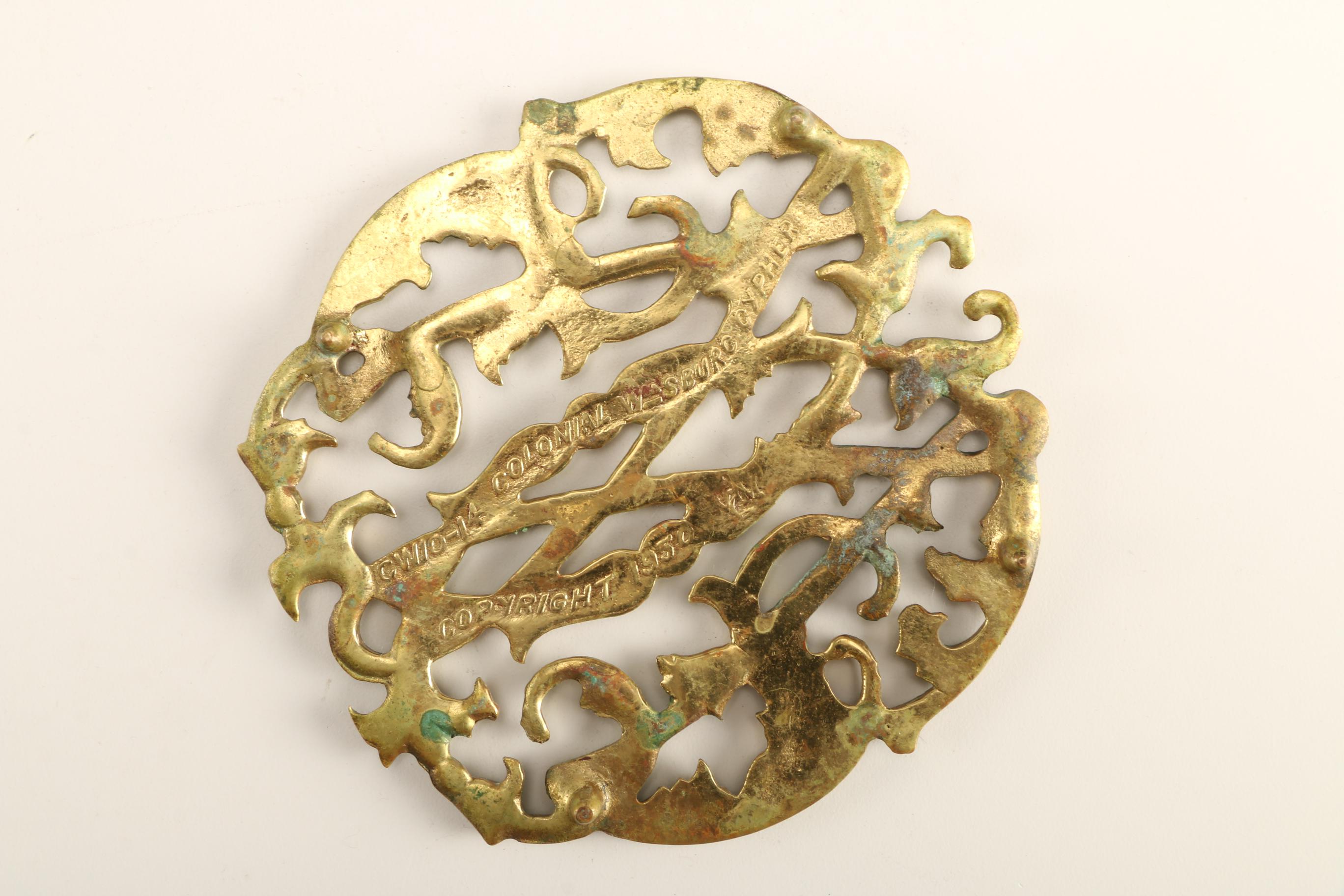 Brass Trivets Including Colonial Williamsburg