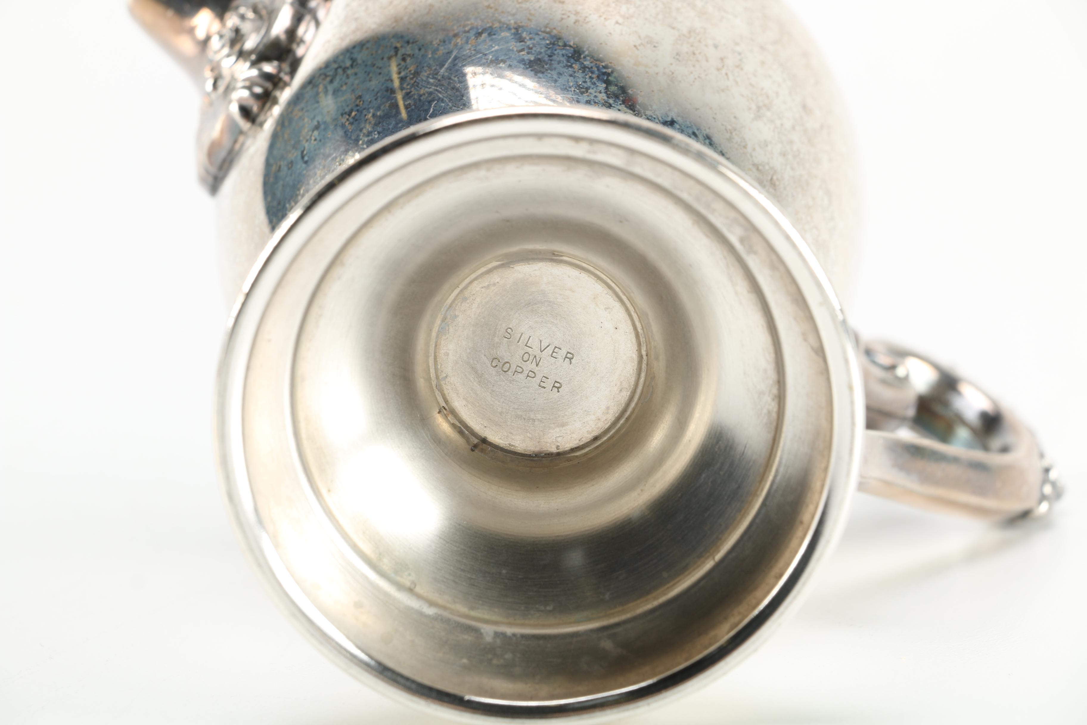 Silver Plate Coffee Service With Tray