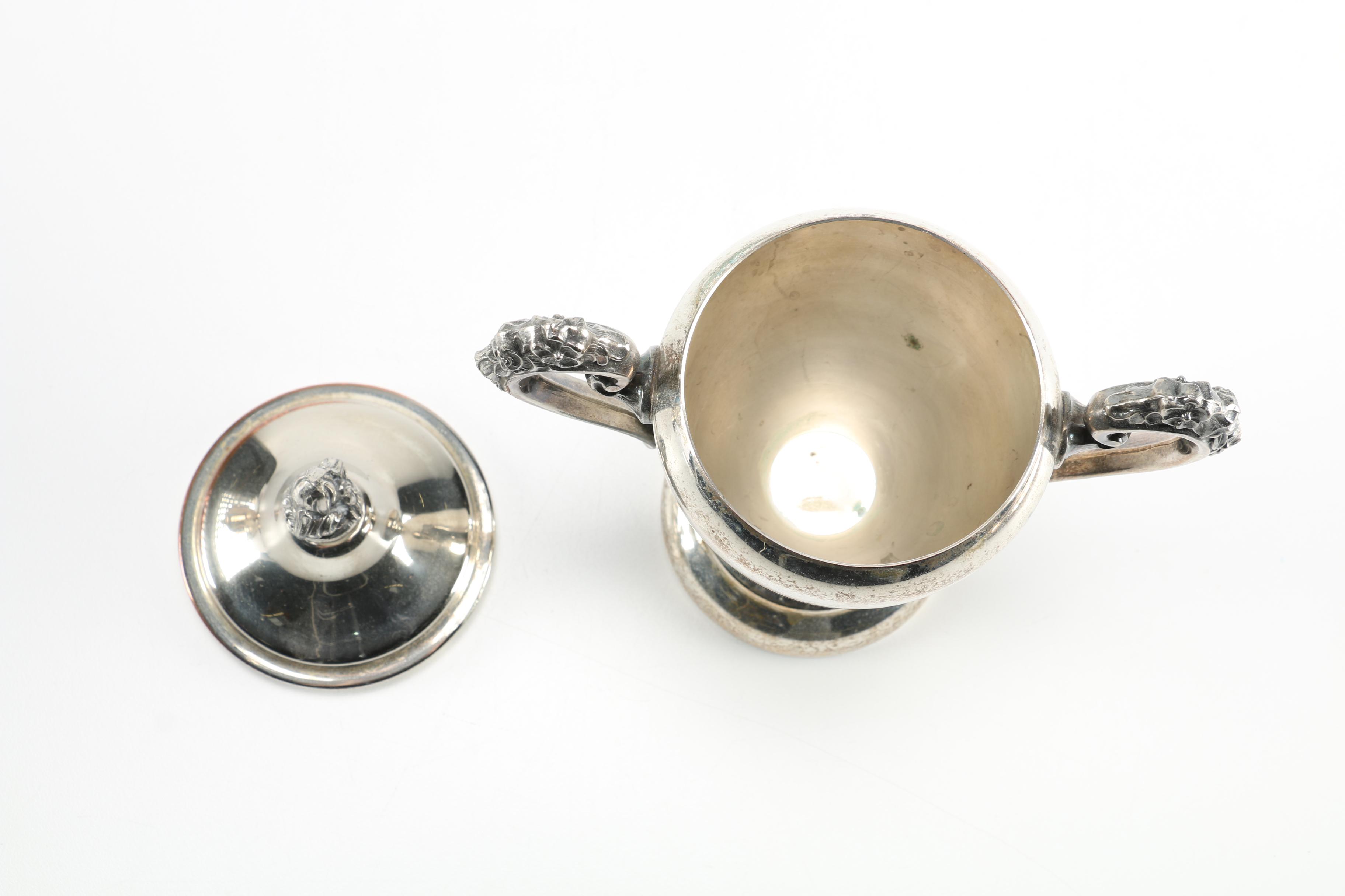 Silver Plate Coffee Service With Tray