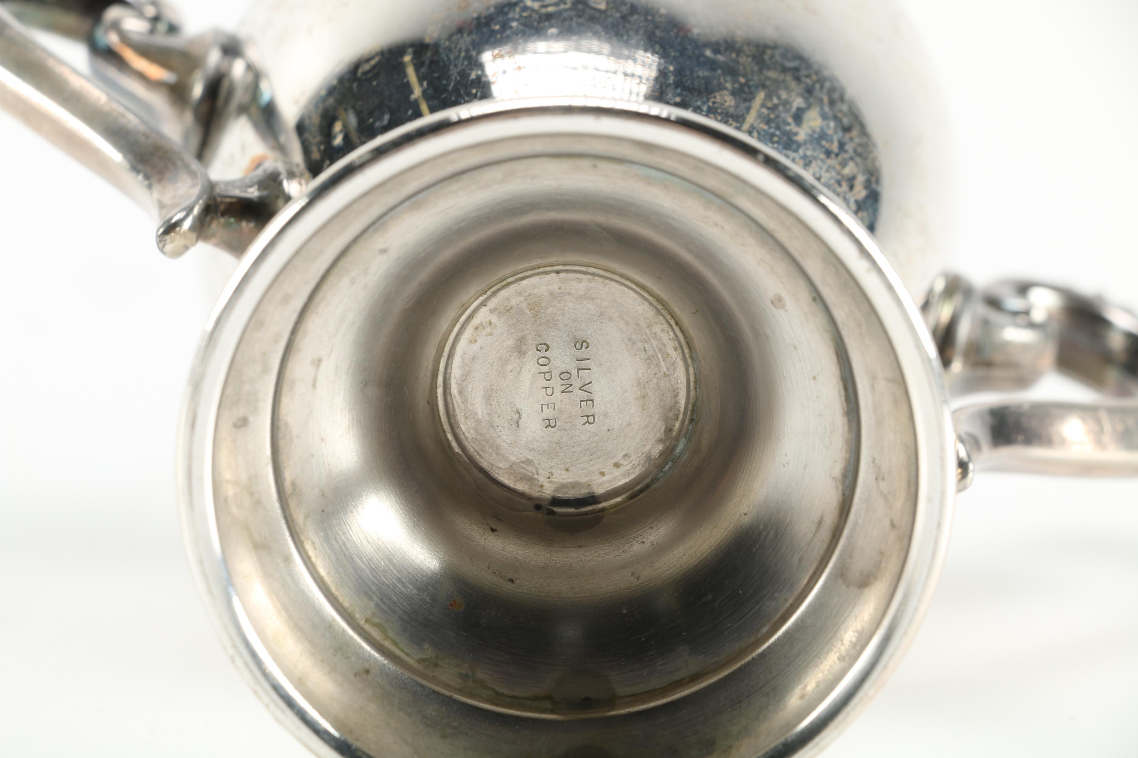 Silver Plate Coffee Service With Tray