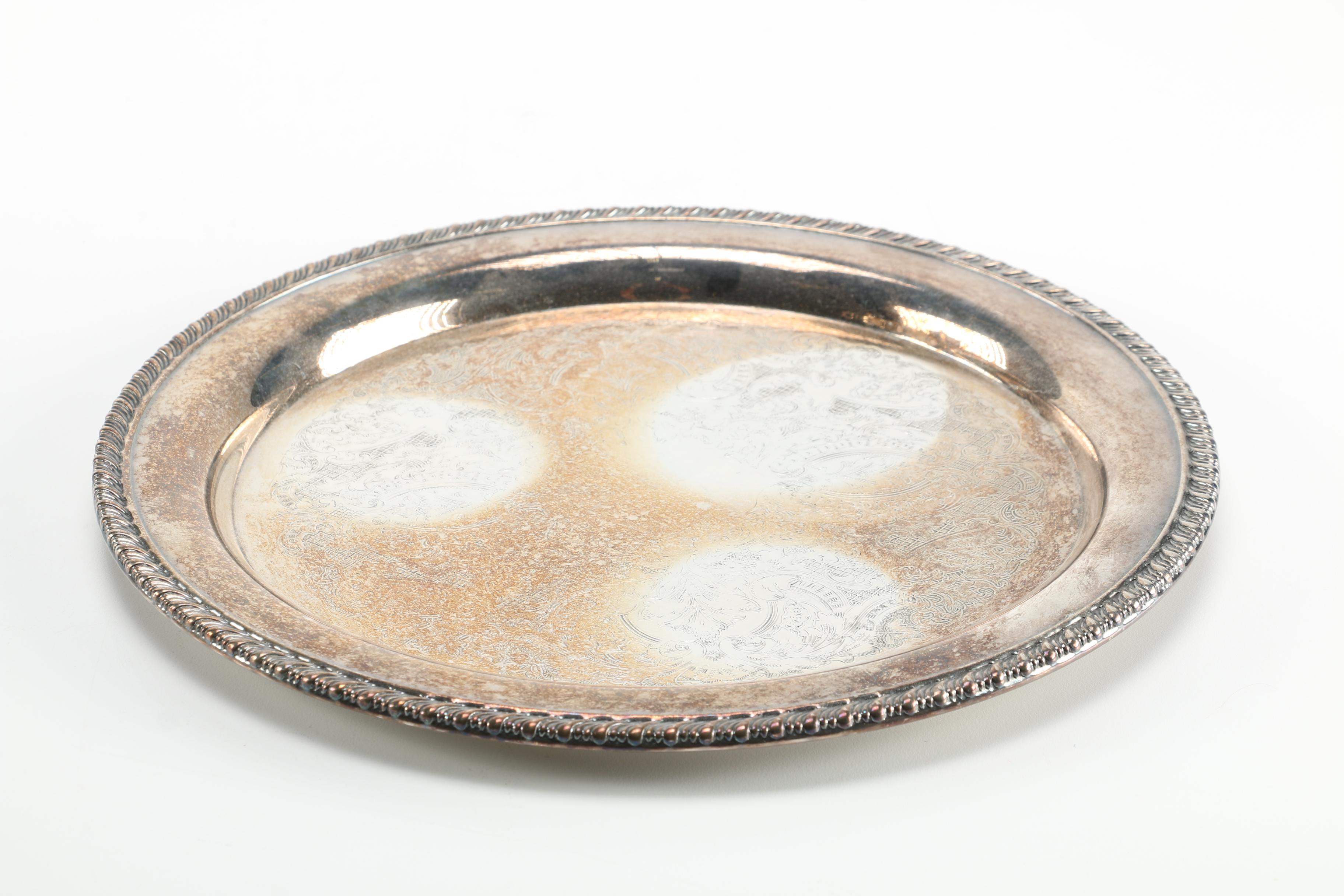 Silver Plate Coffee Service With Tray