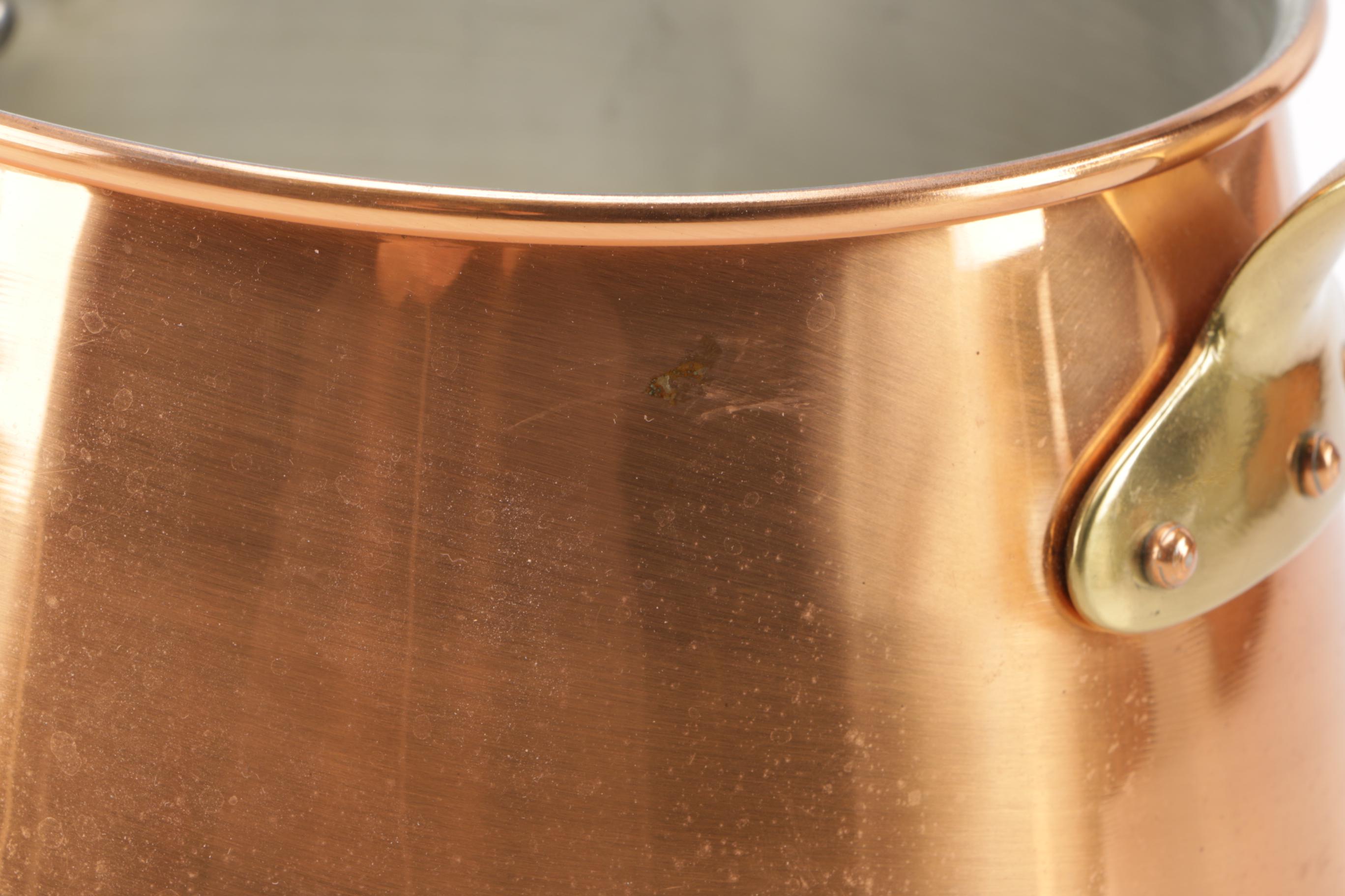 Collection of Copper Molds and Cooking Pots