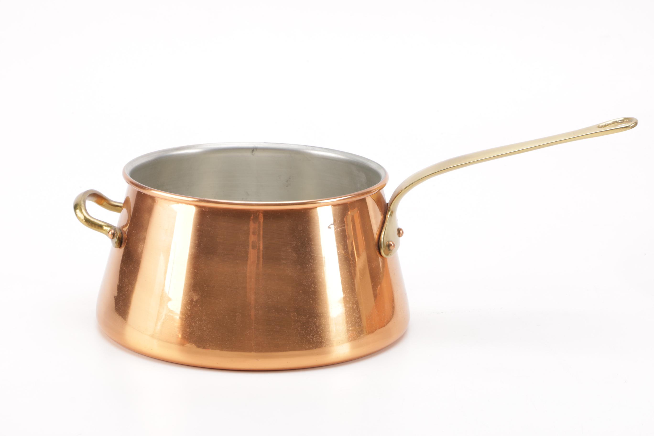 Collection of Copper Molds and Cooking Pots