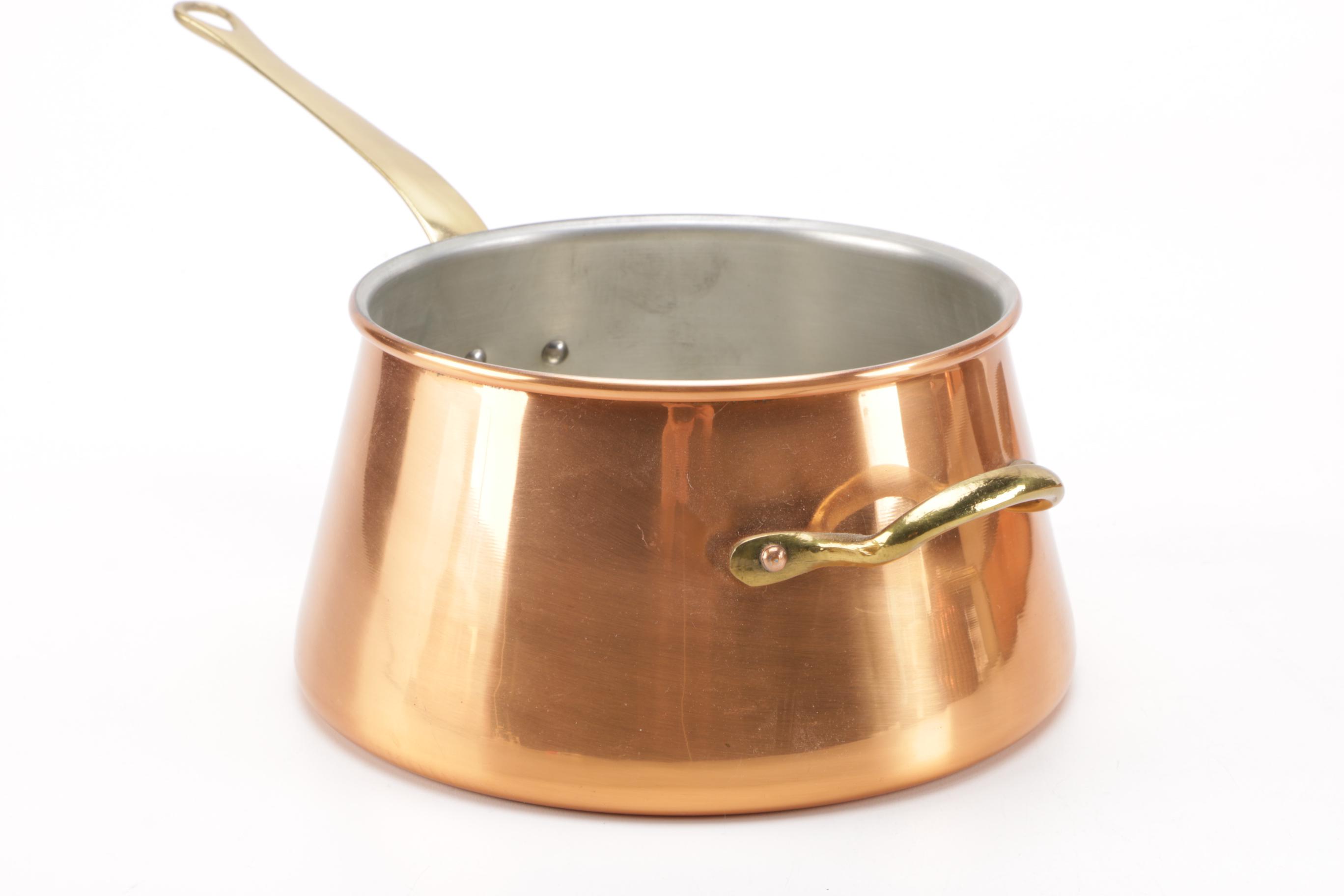 Collection of Copper Molds and Cooking Pots