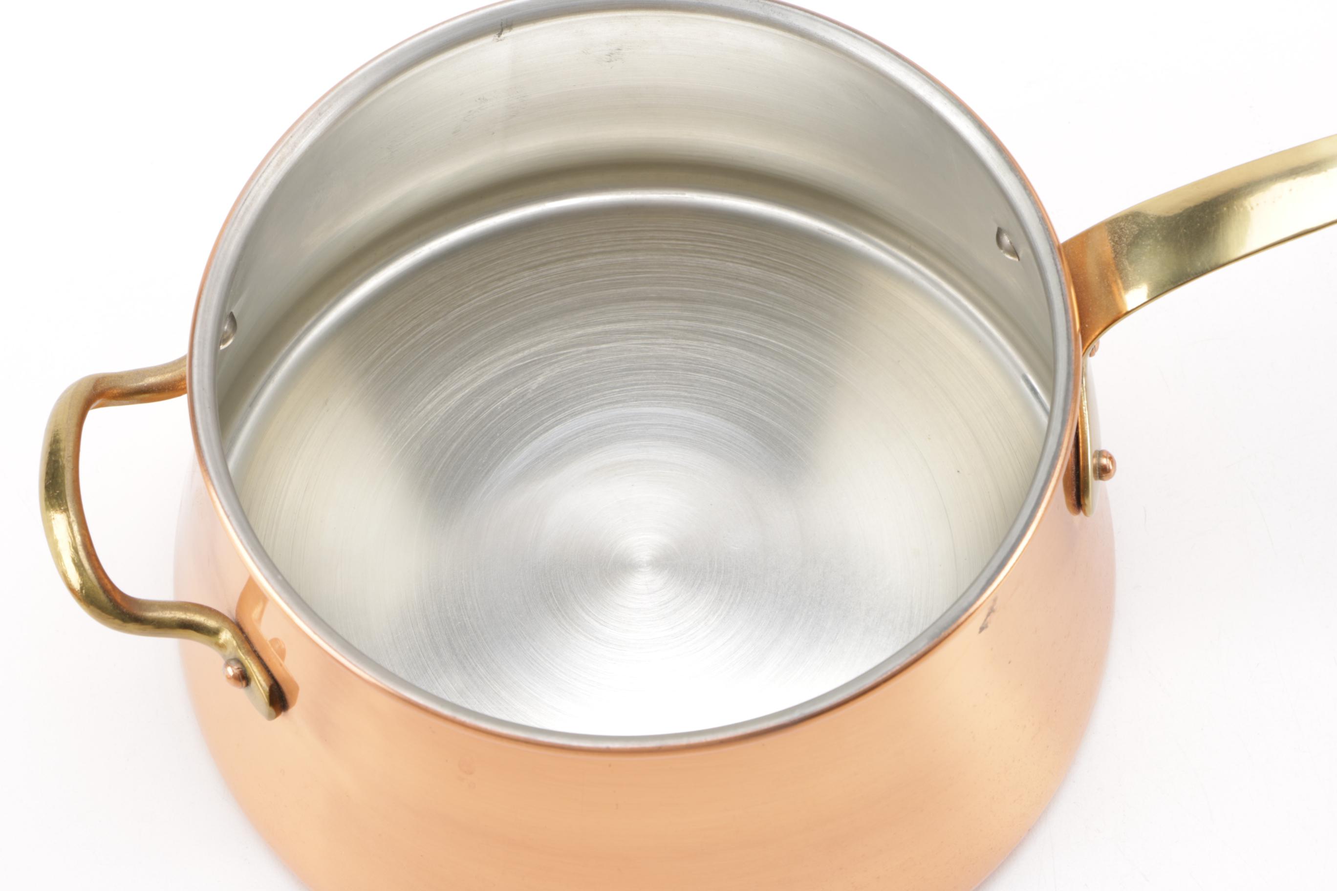 Collection of Copper Molds and Cooking Pots