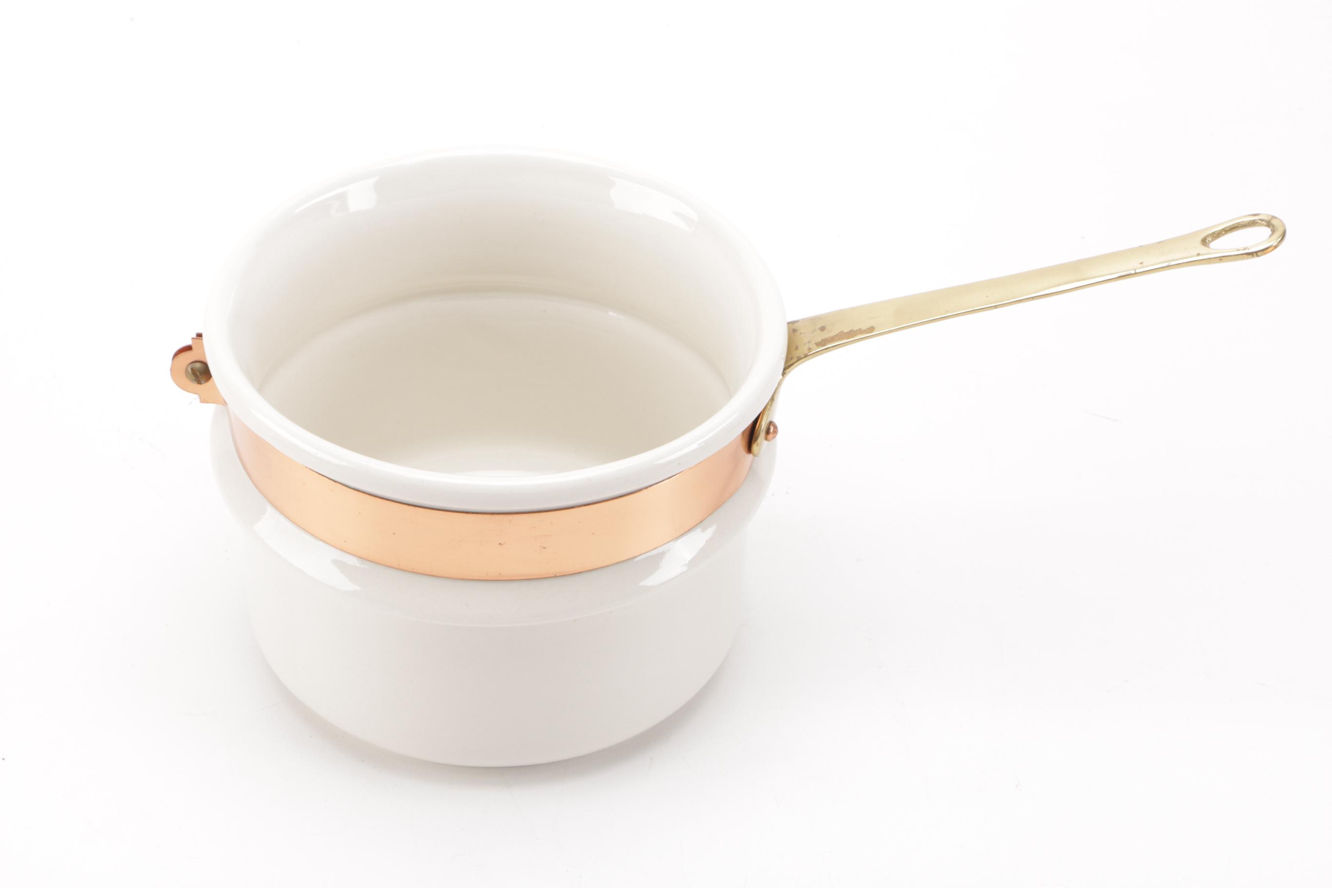 Collection of Copper Molds and Cooking Pots