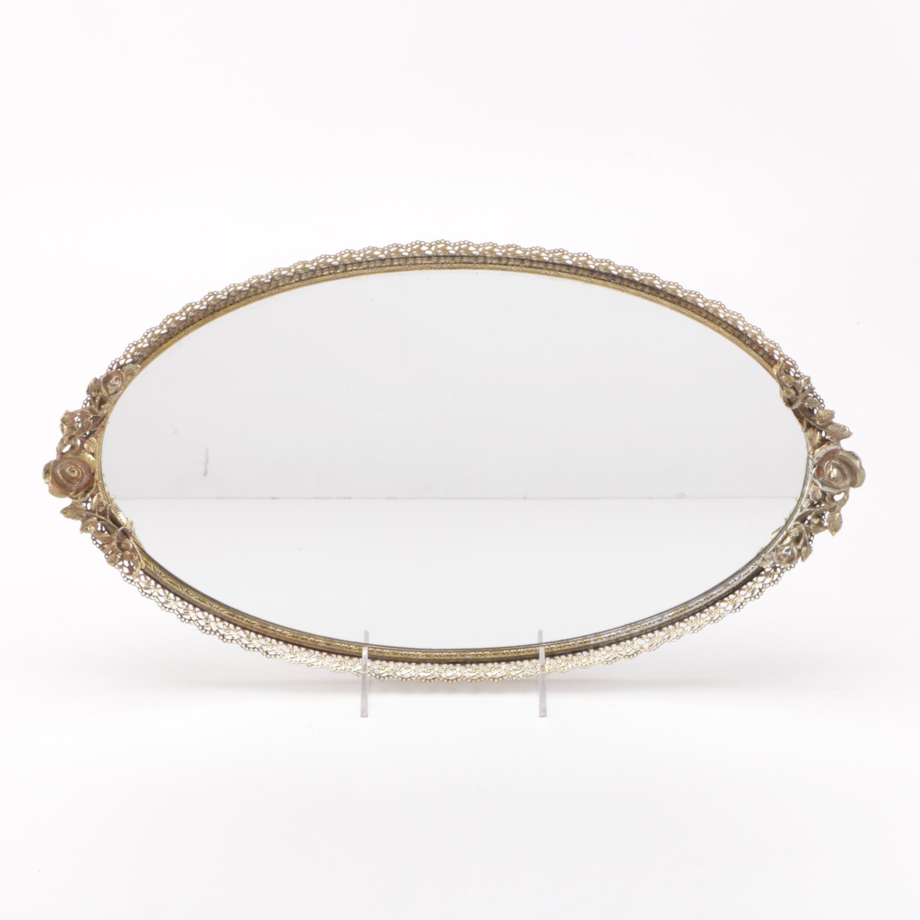 Brass Mirrored Tray