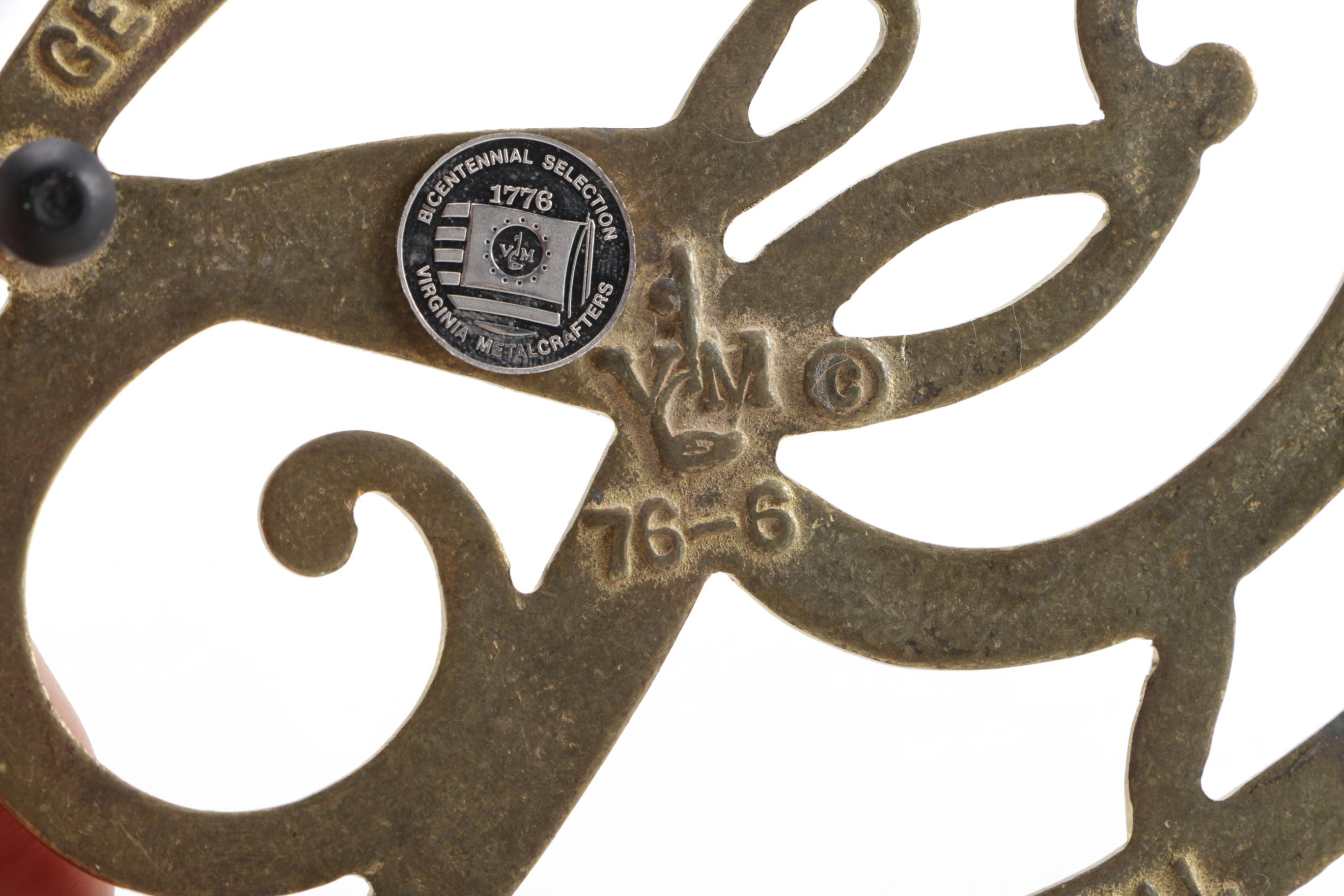 Virginia Metalcrafters Bicentennial George Washington Cypher