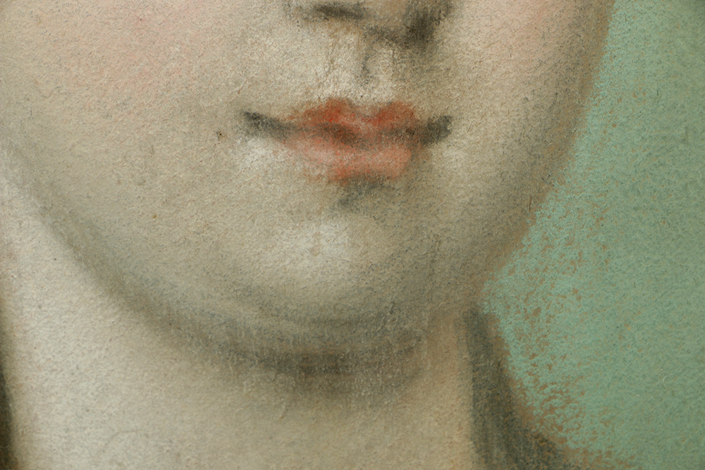 Henrietta Johnston Pastel Drawing on Paper of Mary Mundt