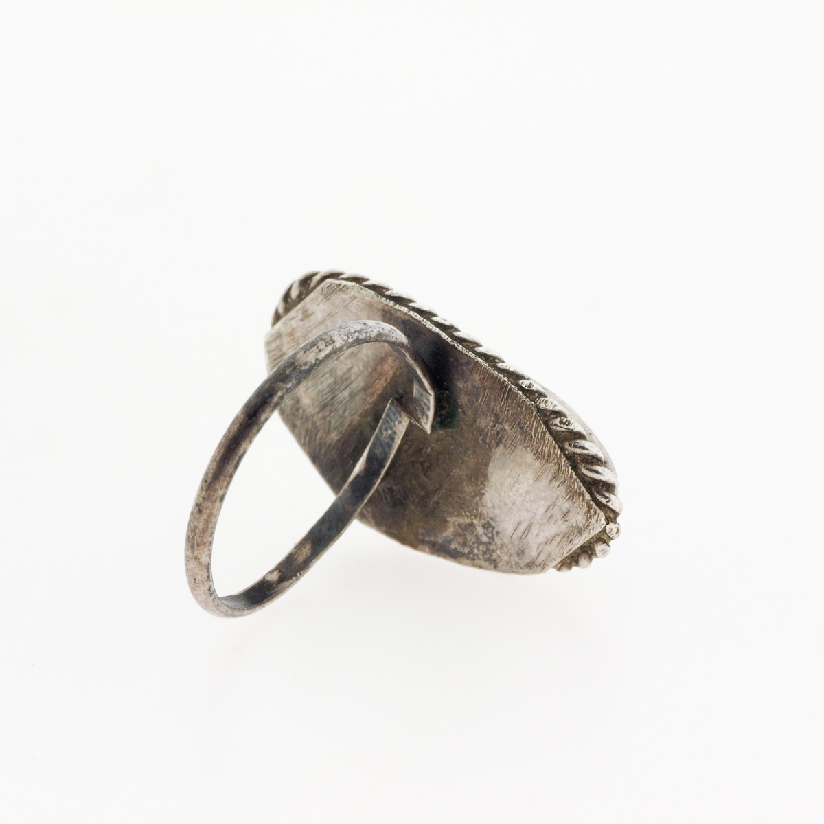 Vintage Sterling Silver and Turquoise Bracelet, Earrings and Ring Set