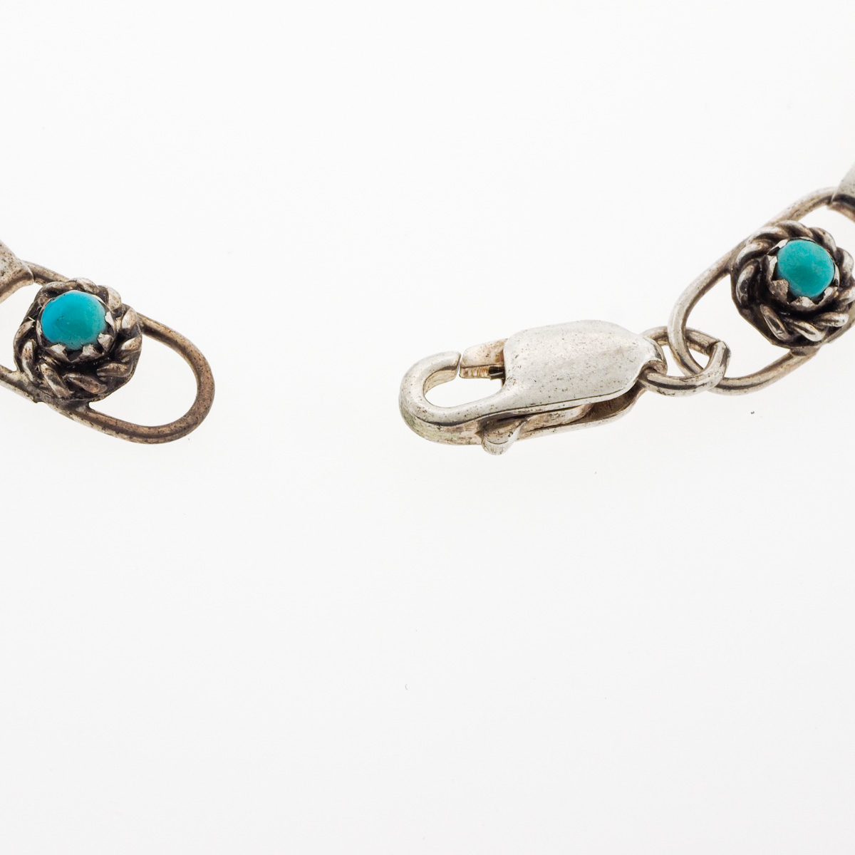 Vintage Sterling Silver and Turquoise Bracelet, Earrings and Ring Set