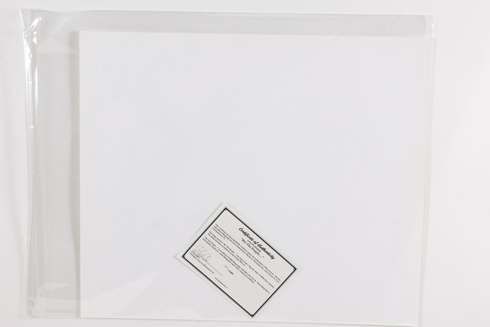 After George Murray Barney Fife Offset Lithograph "We the People"