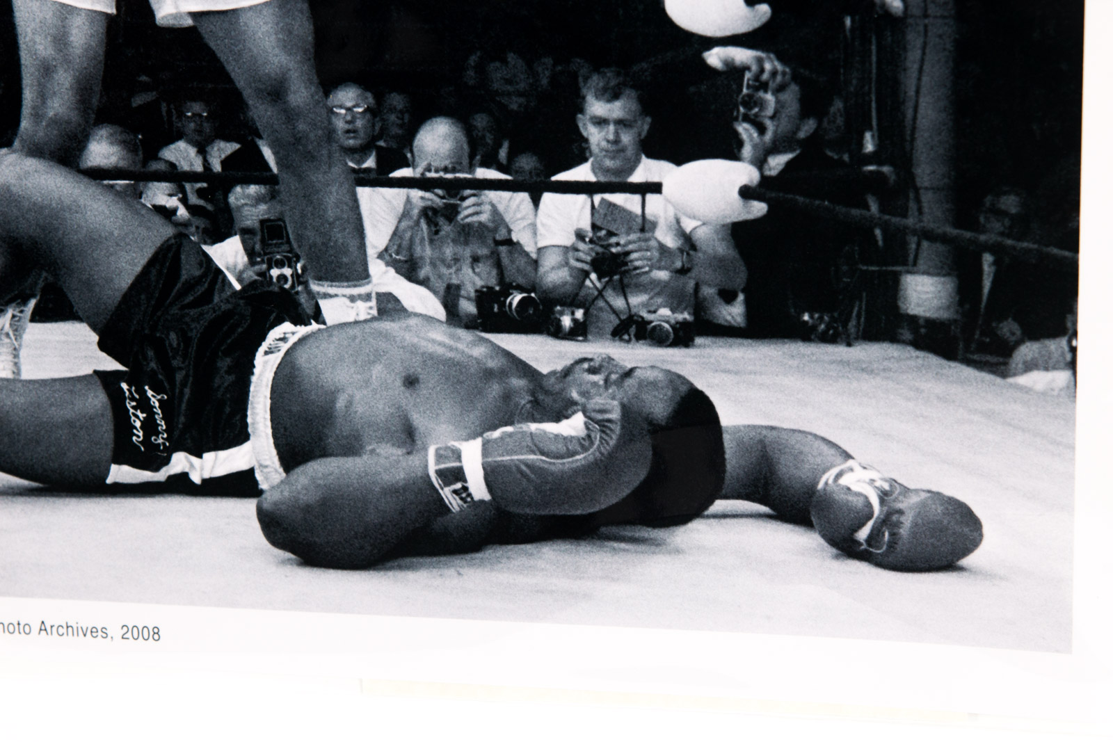 "Phantom Punch" Muhammad Ali and Sonny Liston Fuji Crystal Photograph