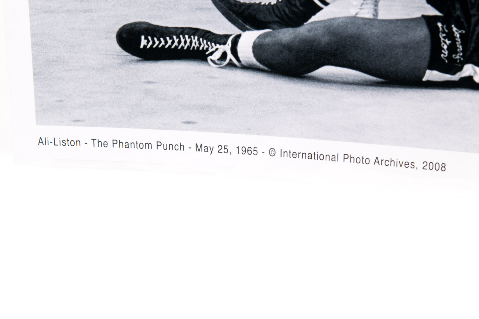 "Phantom Punch" Muhammad Ali and Sonny Liston Fuji Crystal Photograph