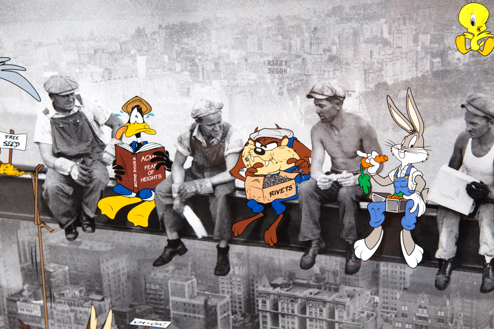 Looney Tunes "Lunch Break" Photoanimation Offset Lithograph