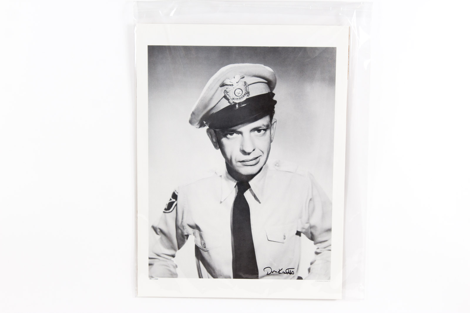Don Knotts Signed "The Andy Griffith Show" Barney Fife Photograph