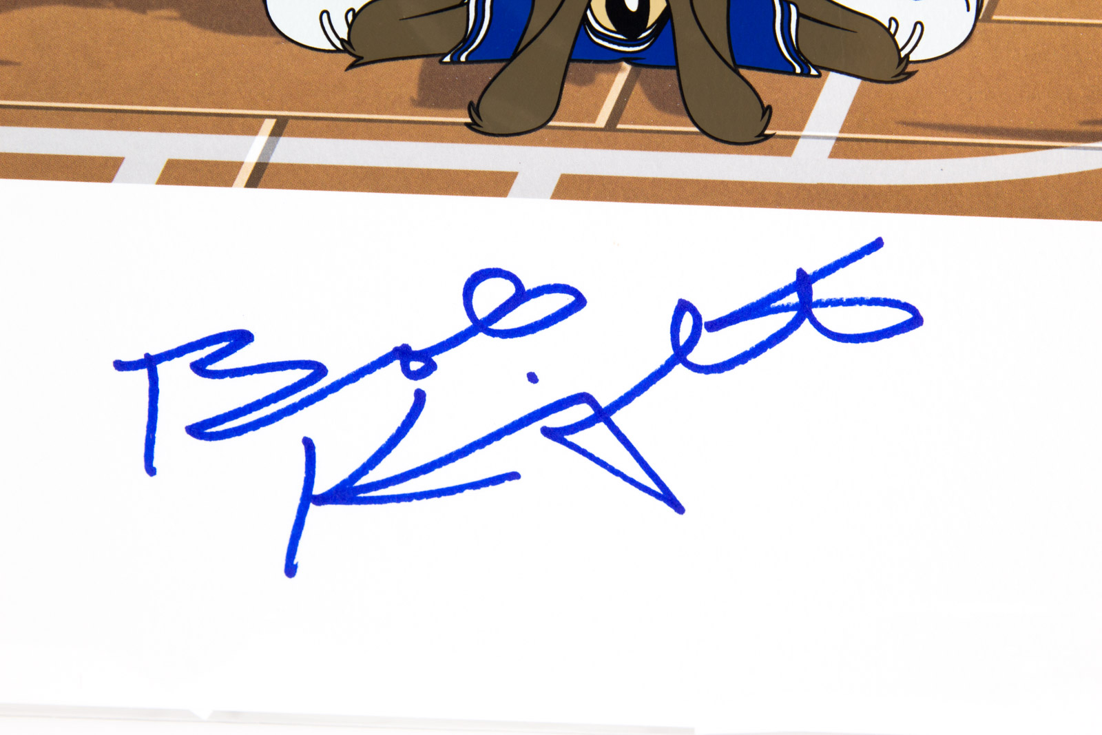 Bob Knight Signed Looney Tunes "Slam Dunk" Indiana University Hoosiers Lithoserigraph