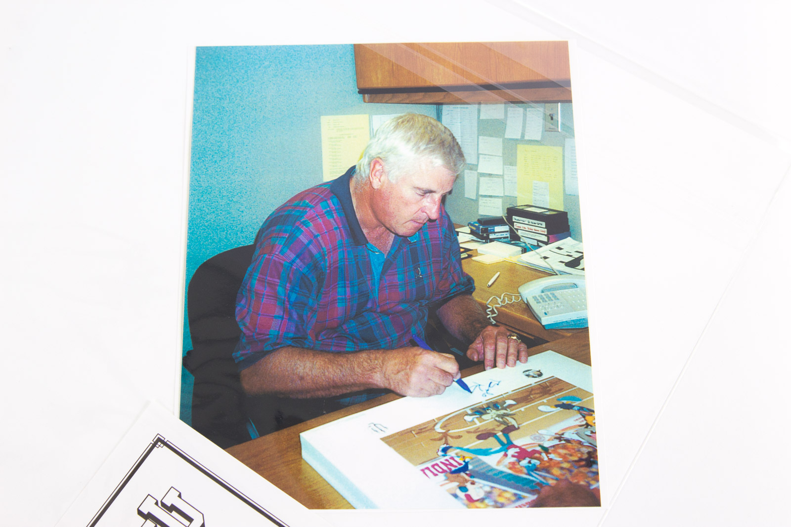 Bob Knight Signed Looney Tunes "Slam Dunk" Indiana University Hoosiers Lithoserigraph