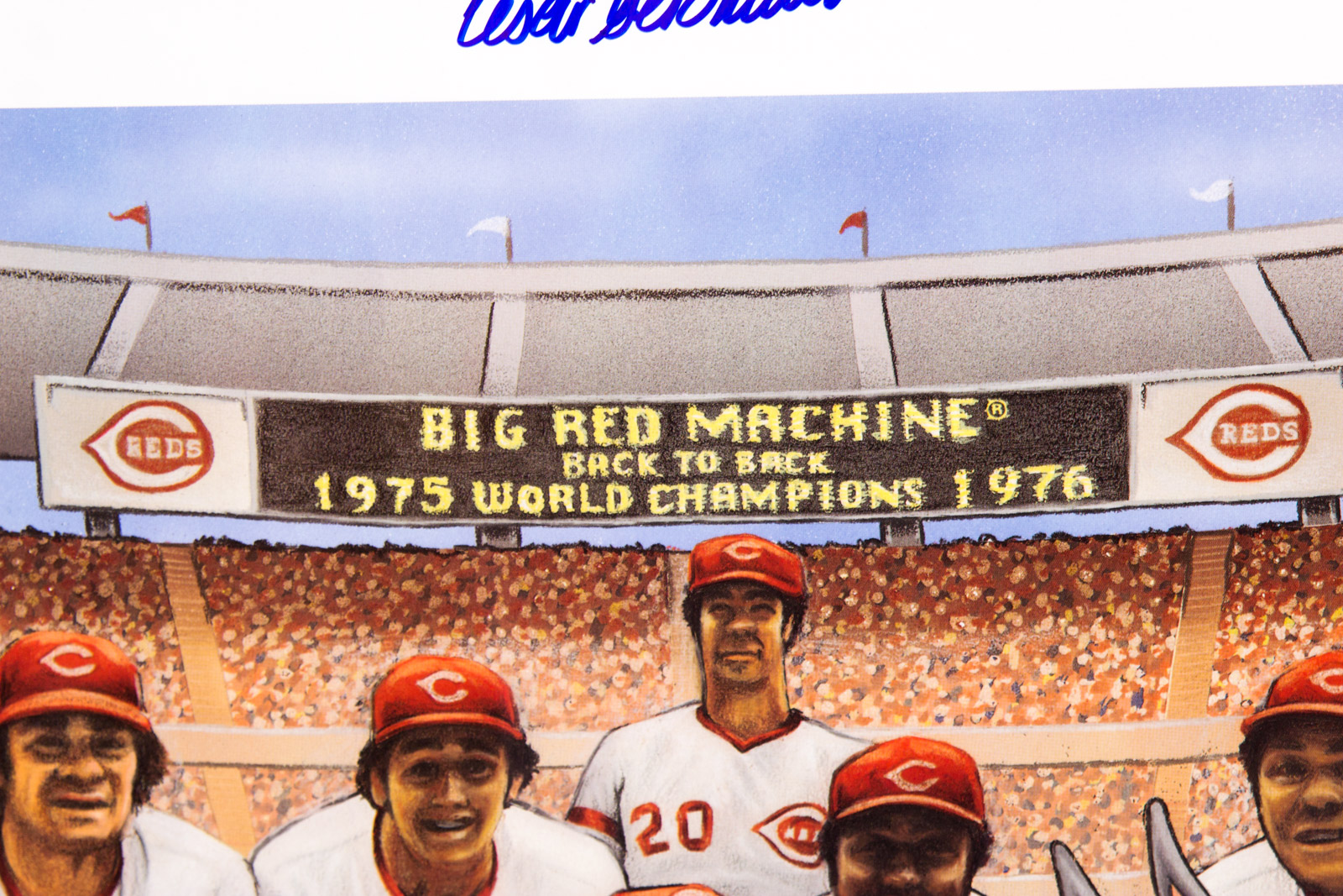 "The Big Red Machine" Looney Tunes Offset Lithograph Signed by Pete Rose, Johnny Bench, Ken Griffey, and more