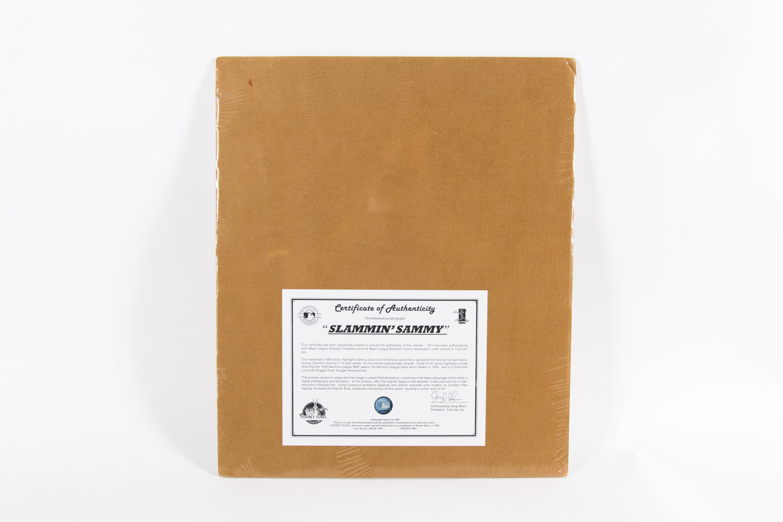 "Slammin' Sammy" Sammy Sosa Looney Tunes Photoanimation Offset Lithograph
