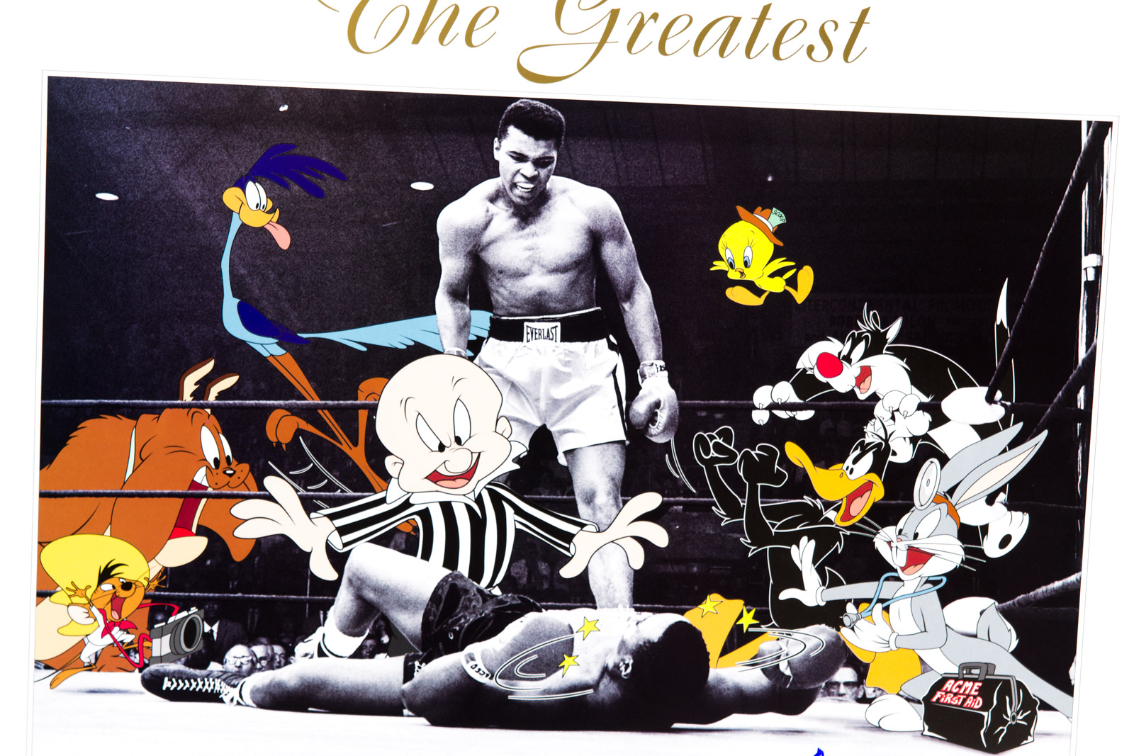 Muhammad Ali Signed "The Greatest" Boxing Photoanimation Offset Lithograph