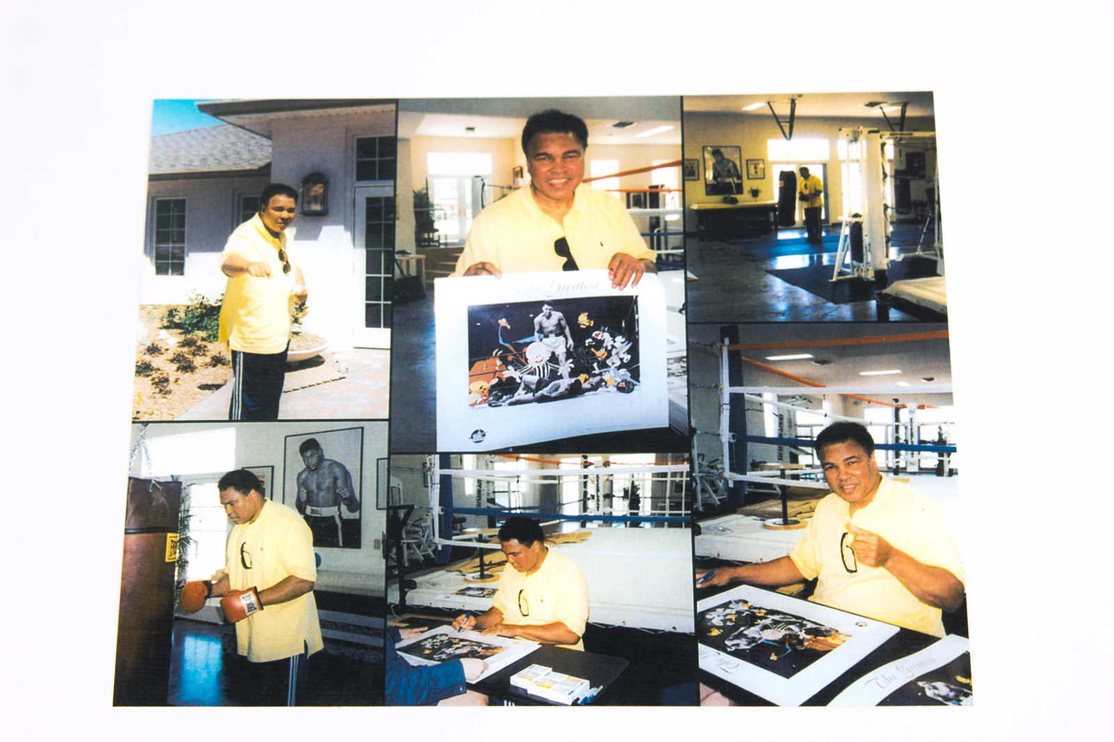 Muhammad Ali Signed "The Greatest" Boxing Photoanimation Offset Lithograph