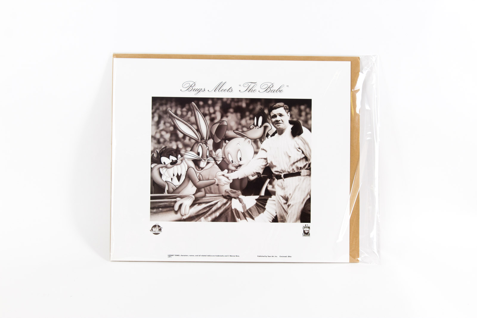 "Bugs Meets 'The Babe'" Looney Tunes Photoanimation Lithograph