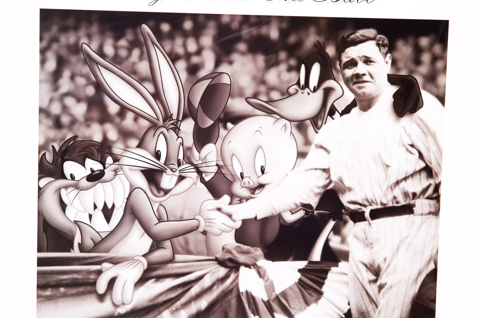 "Bugs Meets 'The Babe'" Looney Tunes Photoanimation Lithograph