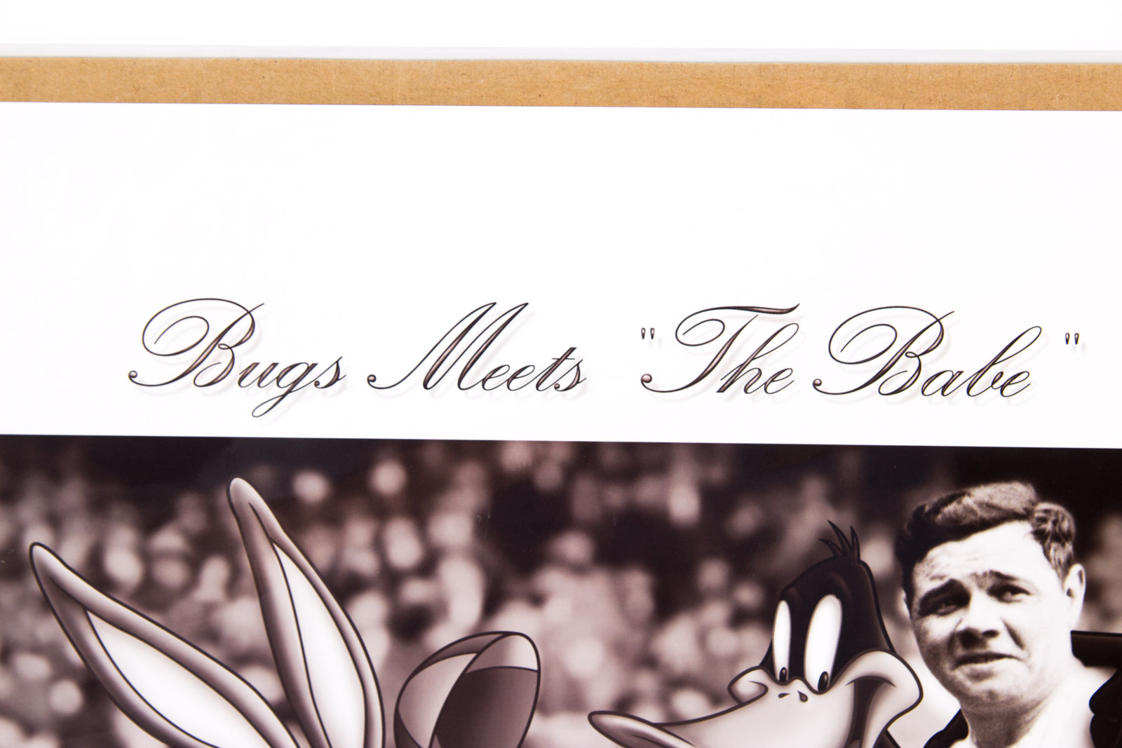 "Bugs Meets 'The Babe'" Looney Tunes Photoanimation Lithograph