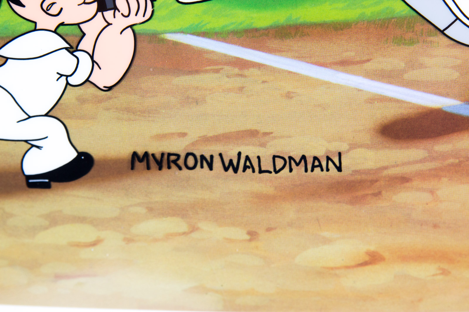 Myron Waldman Hand Painted "Strong to the Finish" Animation Cel