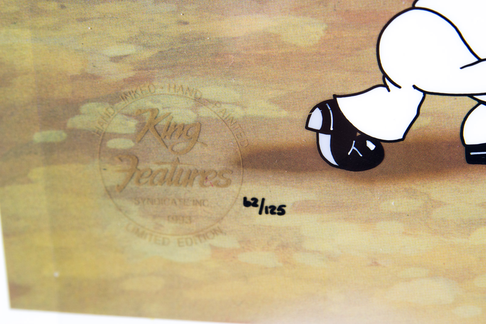 Myron Waldman Hand Painted "Strong to the Finish" Animation Cel