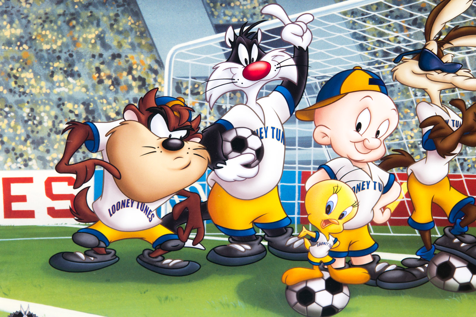 "Equipo Looney Tunes" Soccer Themed Offset Lithograph