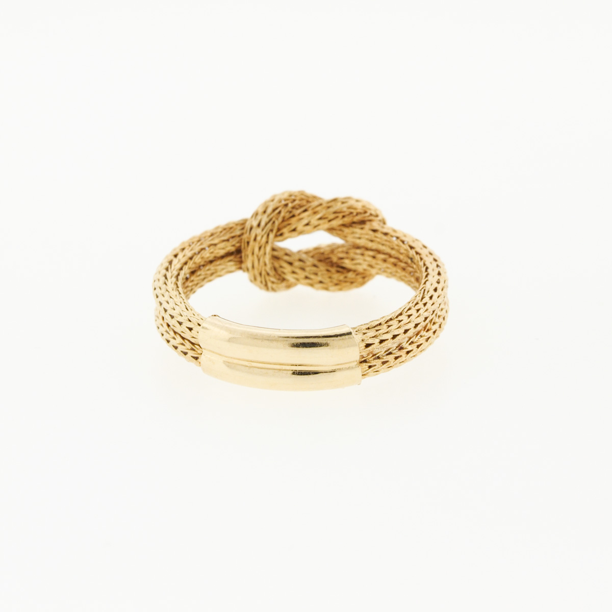 Michael Anthony 14K Gold Mesh "Love Knot" Ring