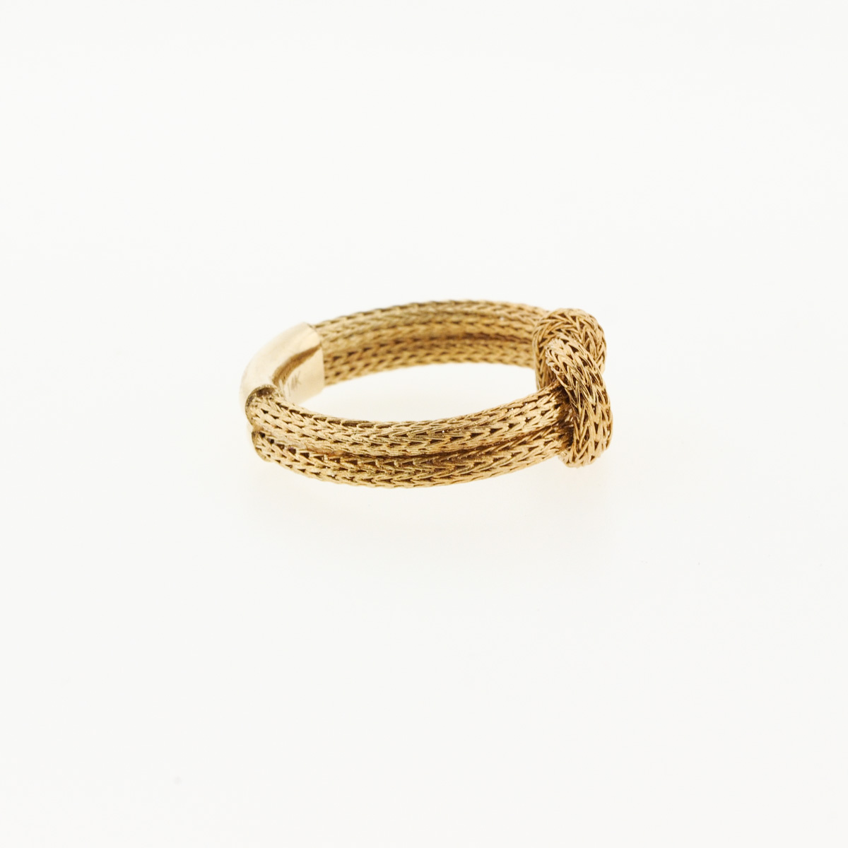 Michael Anthony 14K Gold Mesh "Love Knot" Ring