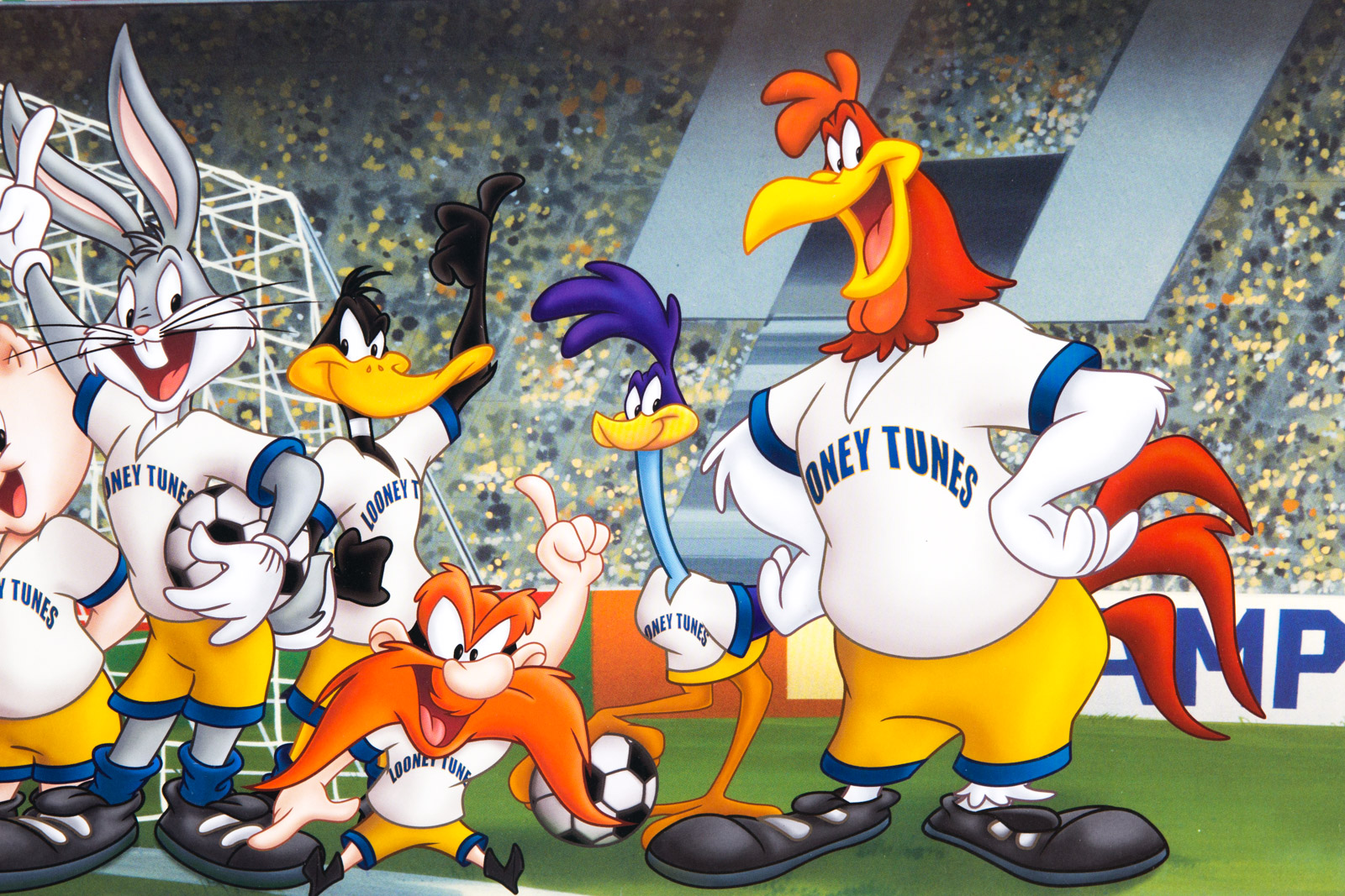 "Equipo Looney Tunes" Soccer Themed Offset Lithograph