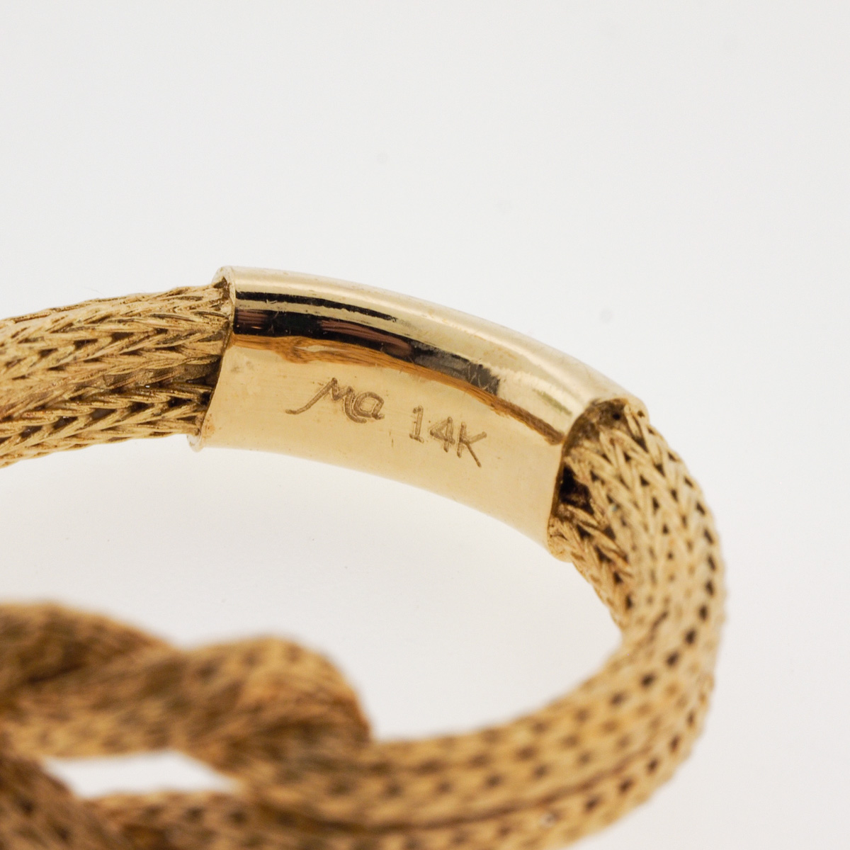 Michael Anthony 14K Gold Mesh "Love Knot" Ring