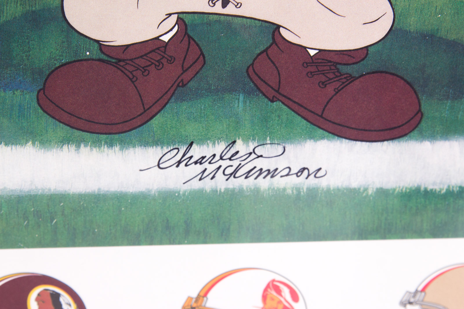 Charles and Tom McKimson "3 Yards and a Cloud of Dust" Offset Lithograph, Signed by Doug Pelphrey