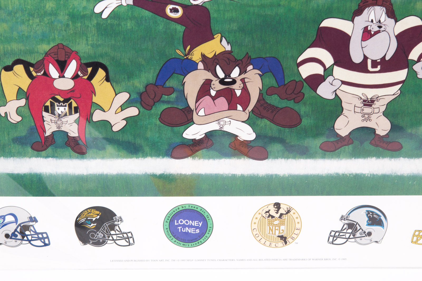 Charles and Tom McKimson "3 Yards and a Cloud of Dust" Offset Lithograph, Signed by Doug Pelphrey