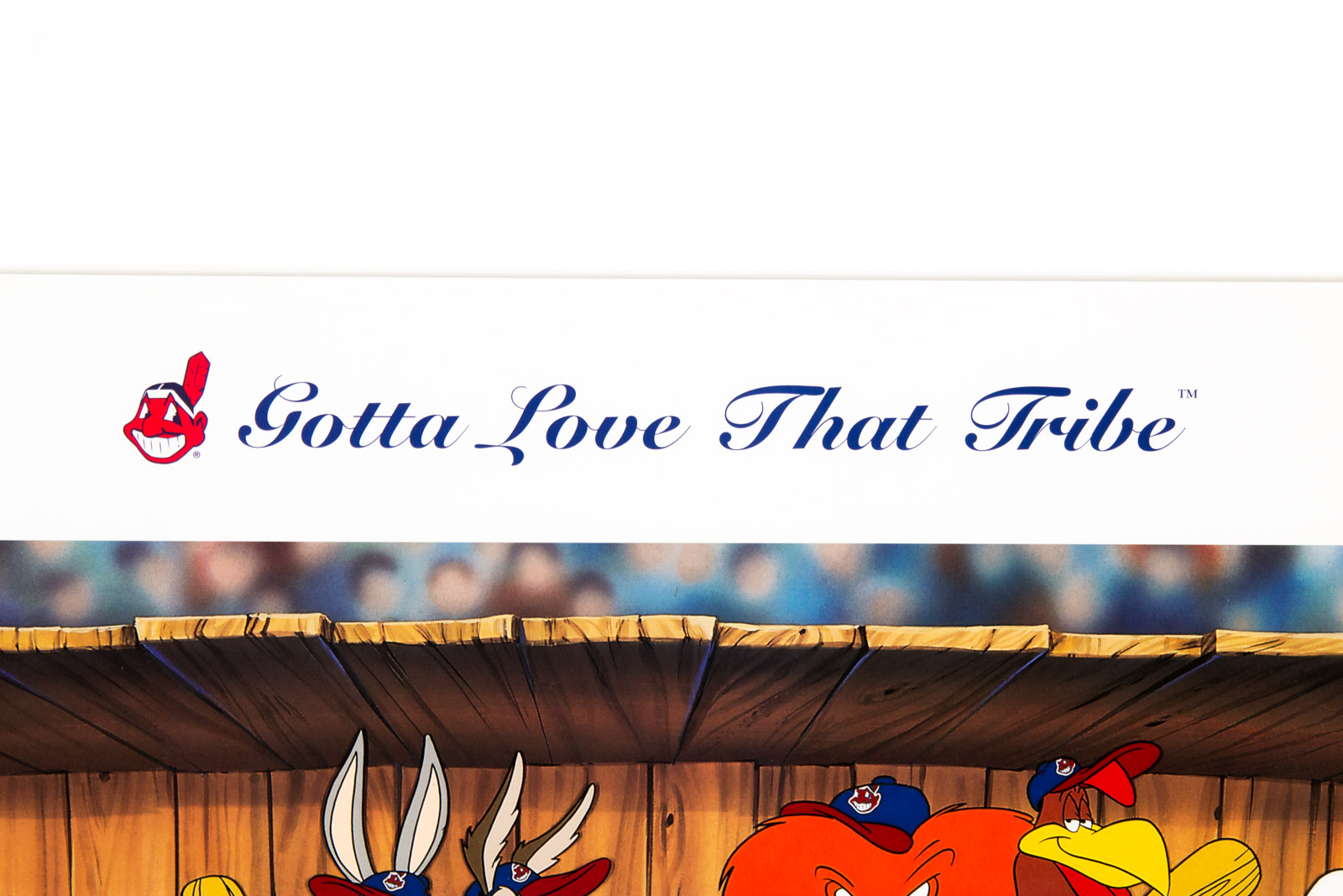 Looney Tunes "Gotta Love That Tribe" Cleveland Indians Offset Lithograph